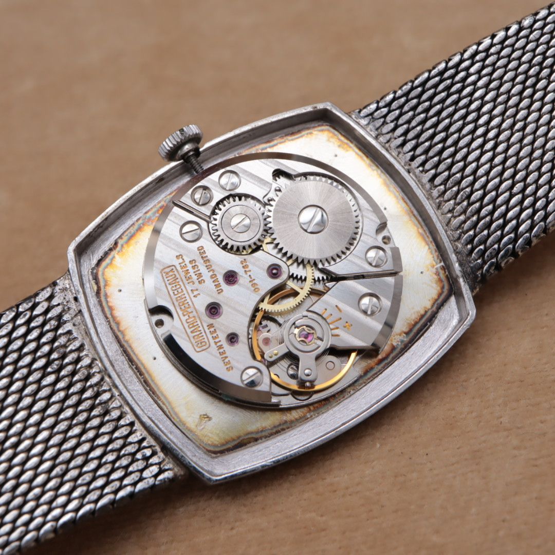 ジラールペルゴ GIRARD-PERREGAUX 手巻き シルバー 925ブレス メッシュ