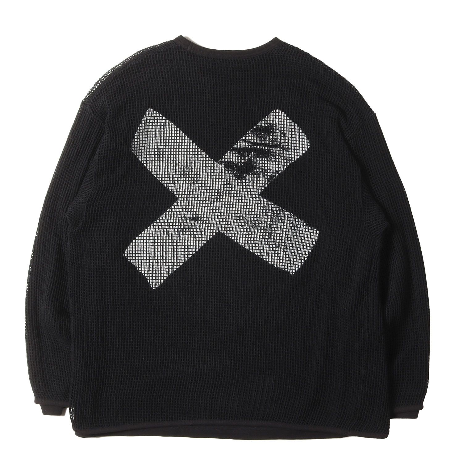WTAPS ダブルタップス Tシャツ ブラック 黒 サイズ:XL | 24SS メッシュ 