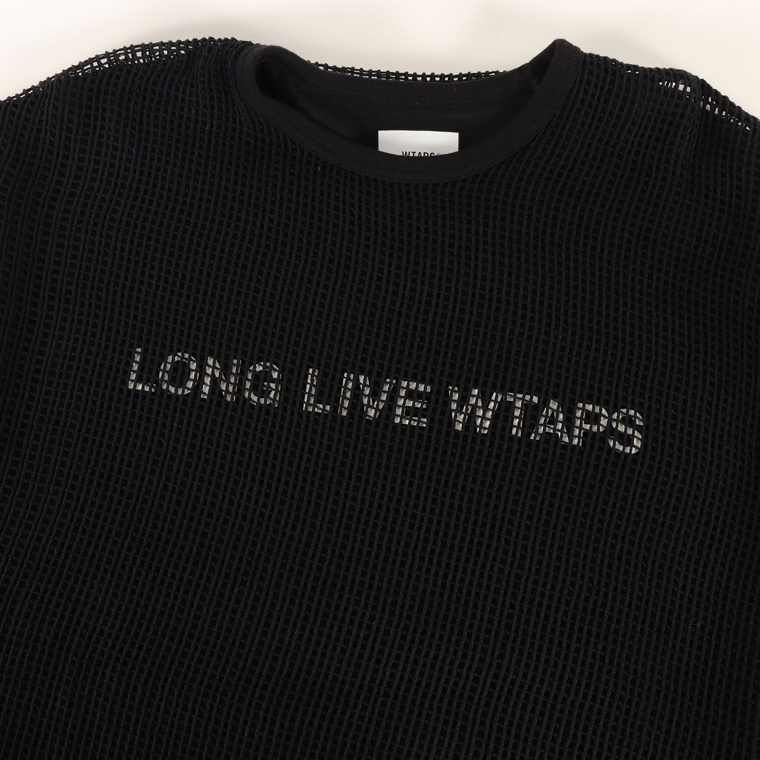 WTAPS ダブルタップス Tシャツ ブラック 黒 サイズ:XL | 24SS メッシュ 