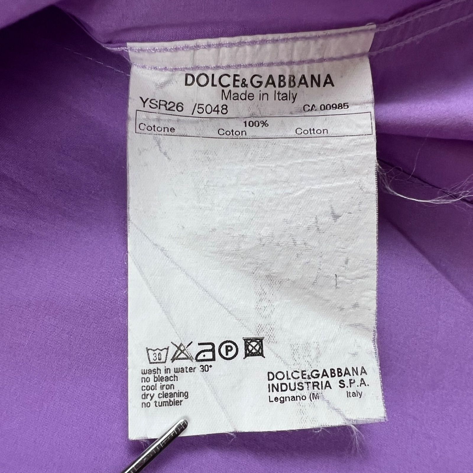DOLCE&GABBANA D&G 00s archive plane dress shirts 39 M ドルチェ