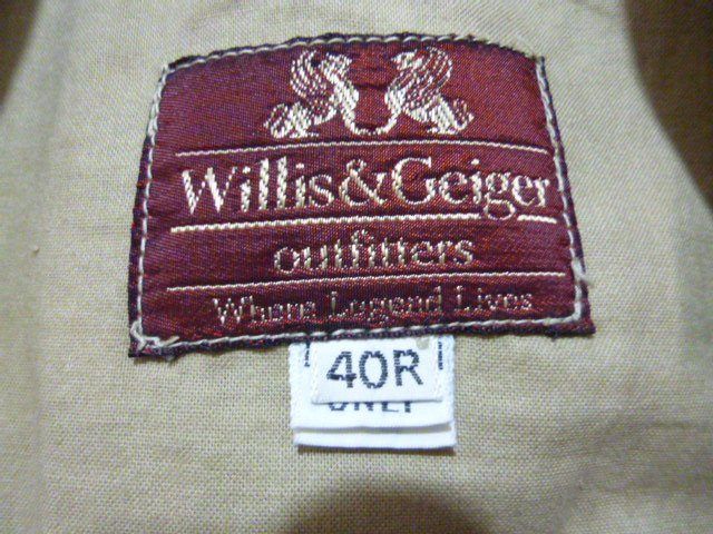 Willis&Geiger ウィリスガイガー USA製 ヴィンテージ WHITE HUNTER