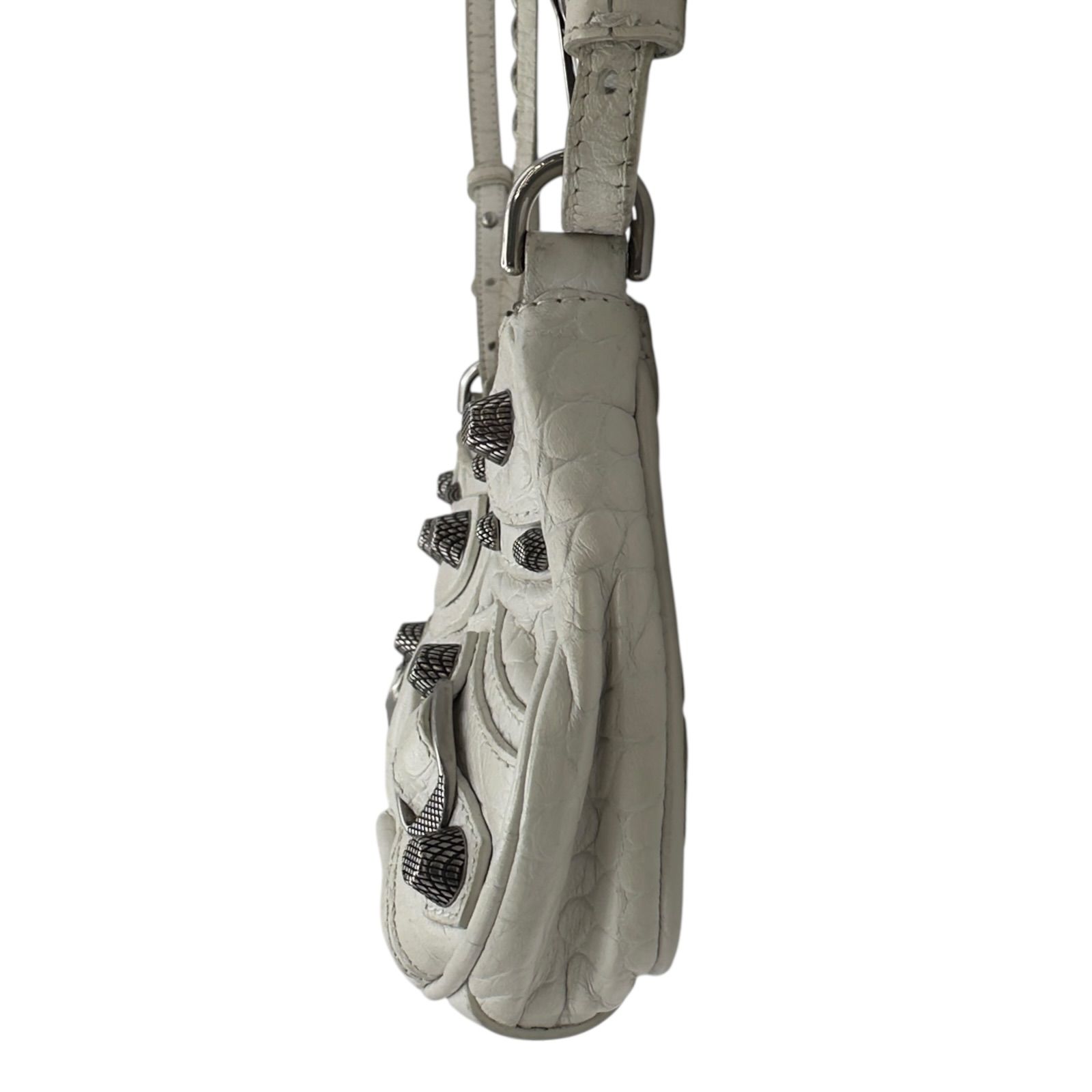 バレンシアガ BALENCIAGA ル カゴール ミニ 695814 ホワイト シルバー 