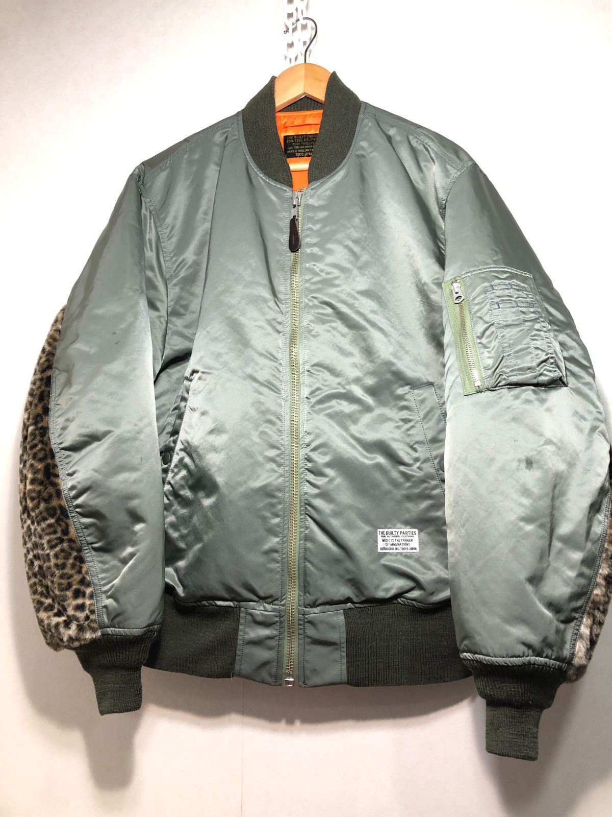 ワコマリアLEOPARD FAUX FUR MA-1 FLIGHT JACKET ワコマリアLEOPARD FAUX FUR MA-1 FLIGHT JACKET SALURIS-WACKOMARIA