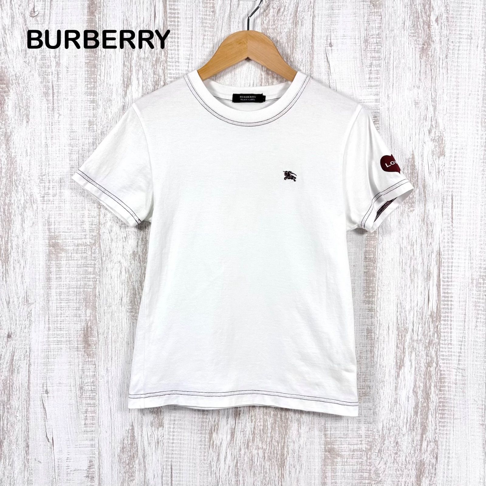 BURBERRY BLACK LABEL バーバリーブラックレーベル ホースロゴ刺繡 