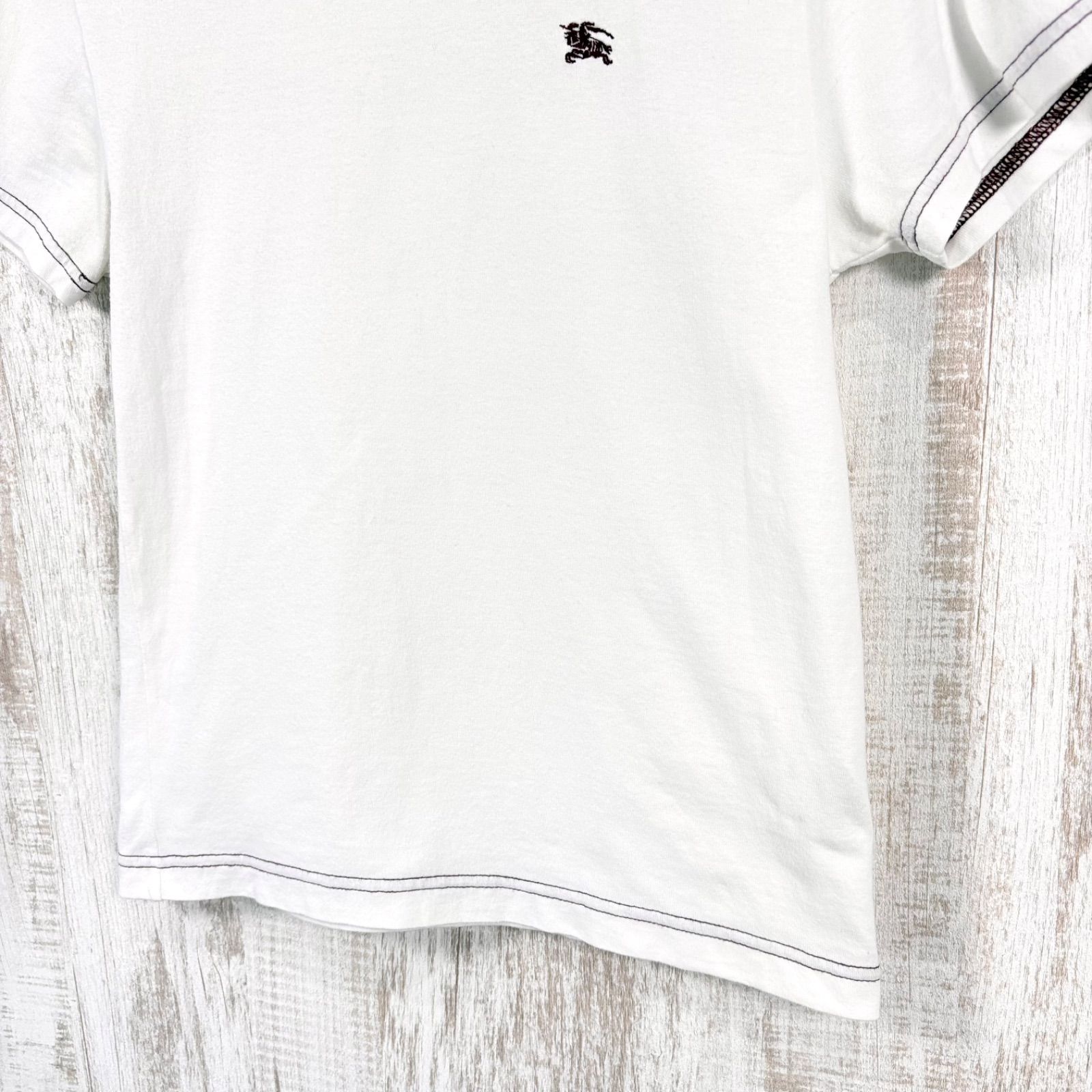 BURBERRY BLACK LABEL バーバリーブラックレーベル ホースロゴ刺繡 