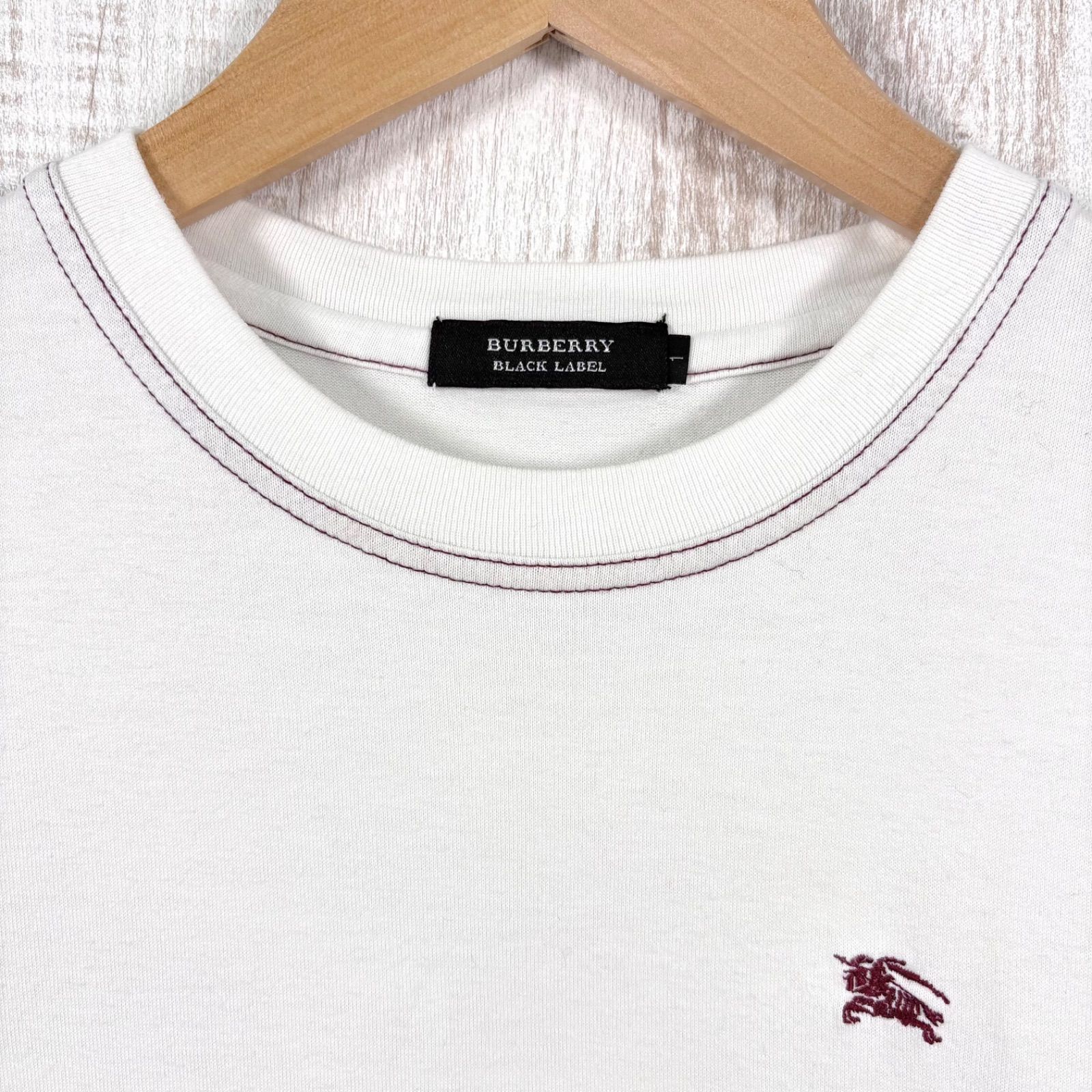 BURBERRY BLACK LABEL バーバリーブラックレーベル ホースロゴ刺繡 