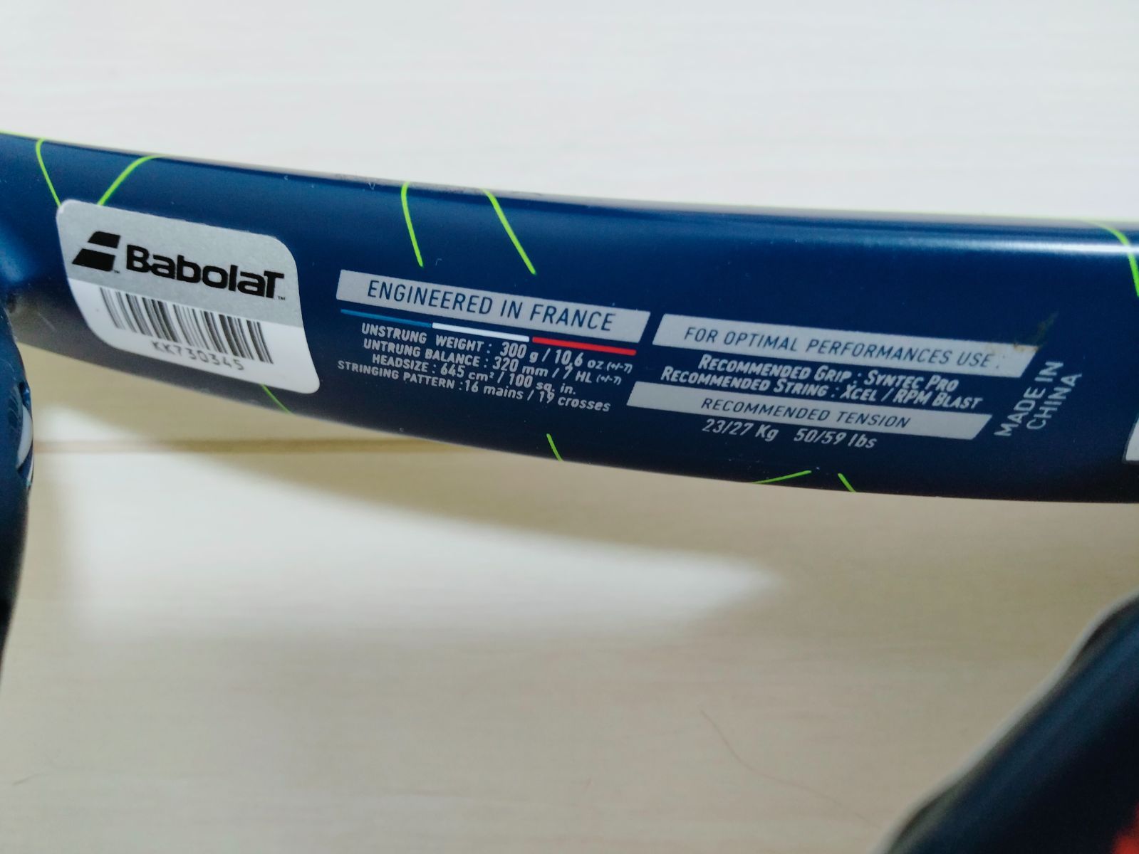 限定モデル】バボラ ピュアアエロ ローランギャロス Babolat Pure Aero