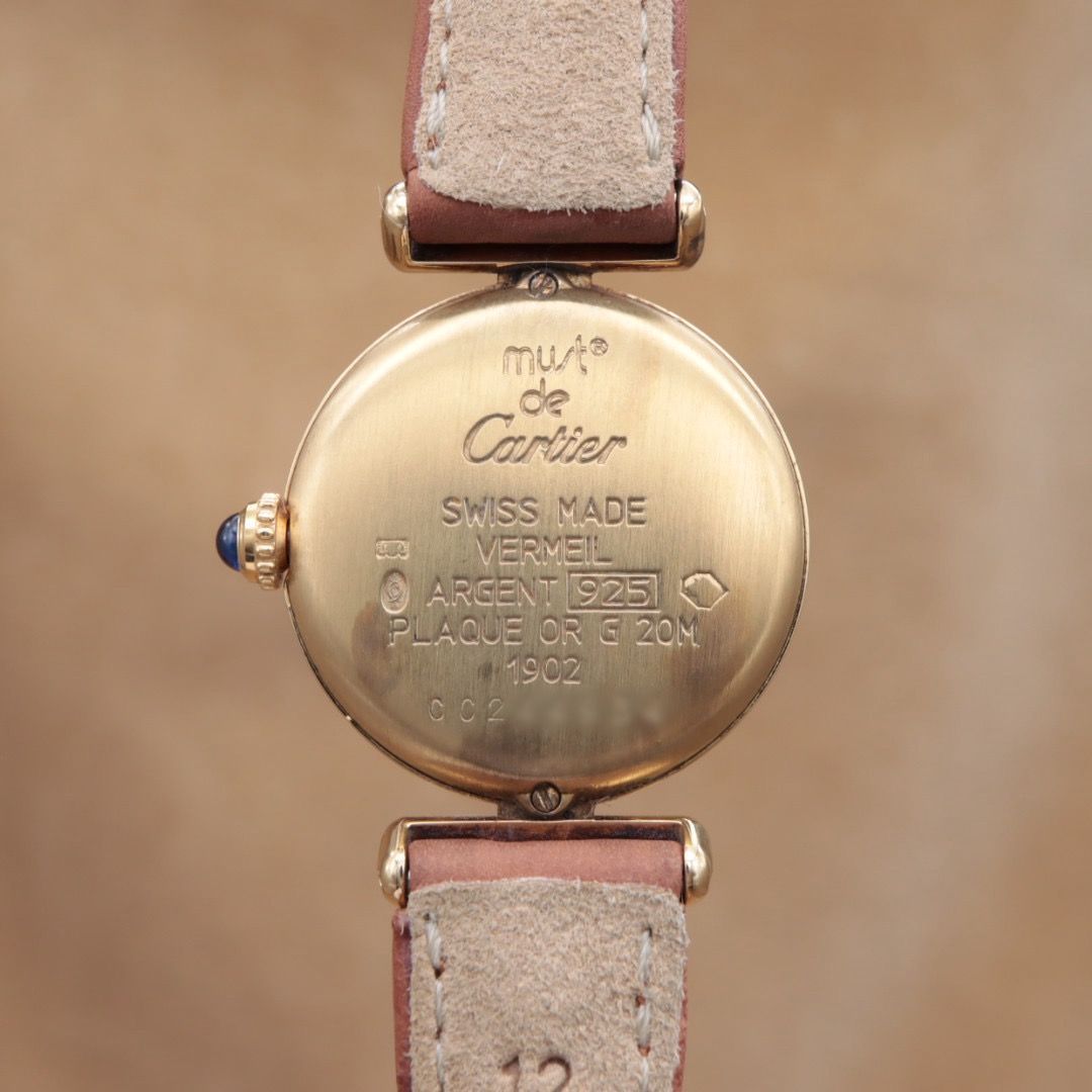 カルティエ マストコリゼSM W1000654 1902 Cartier musr Colisée 白