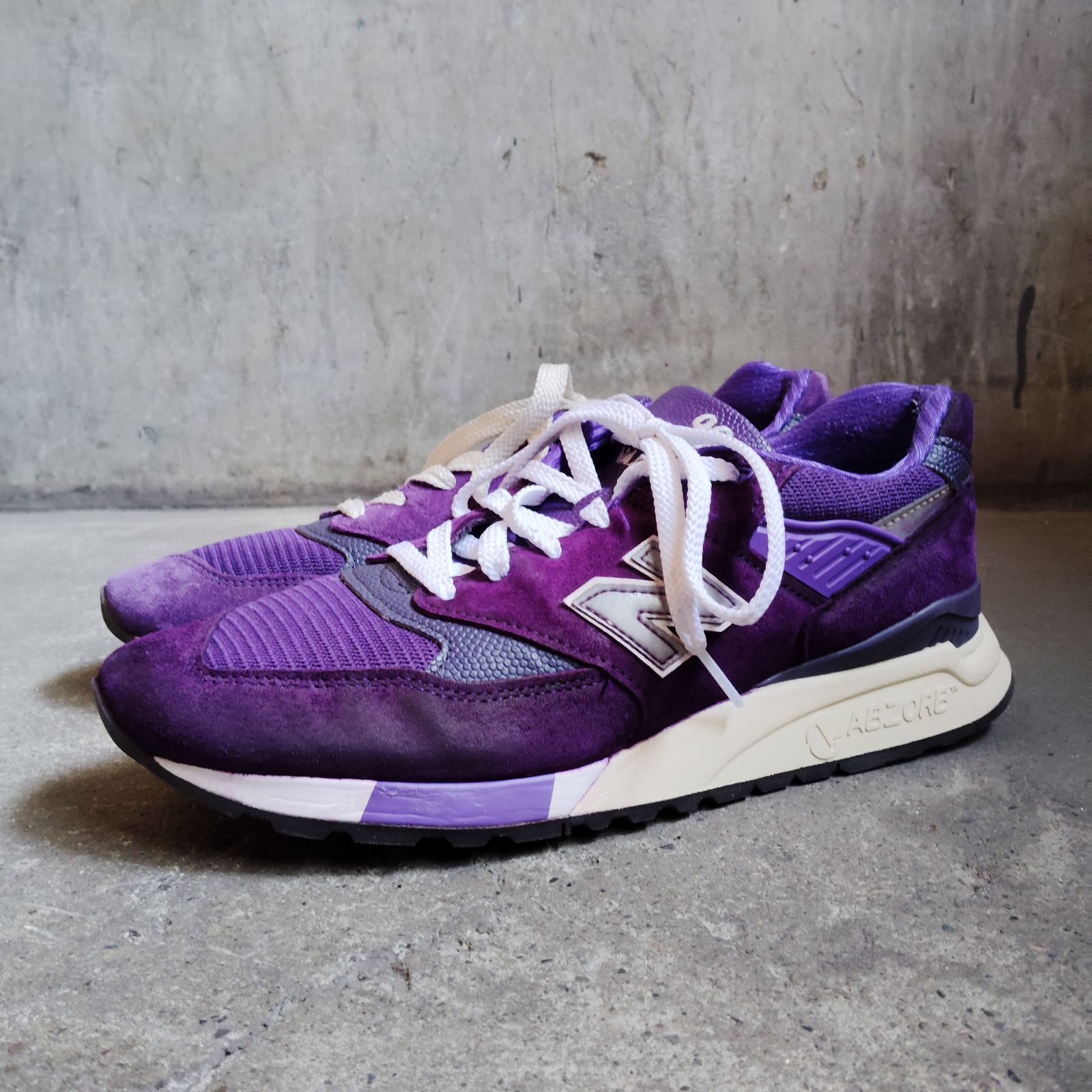 NEW BALANCE U998TE ニューバランス パープル スウェード スニーカー