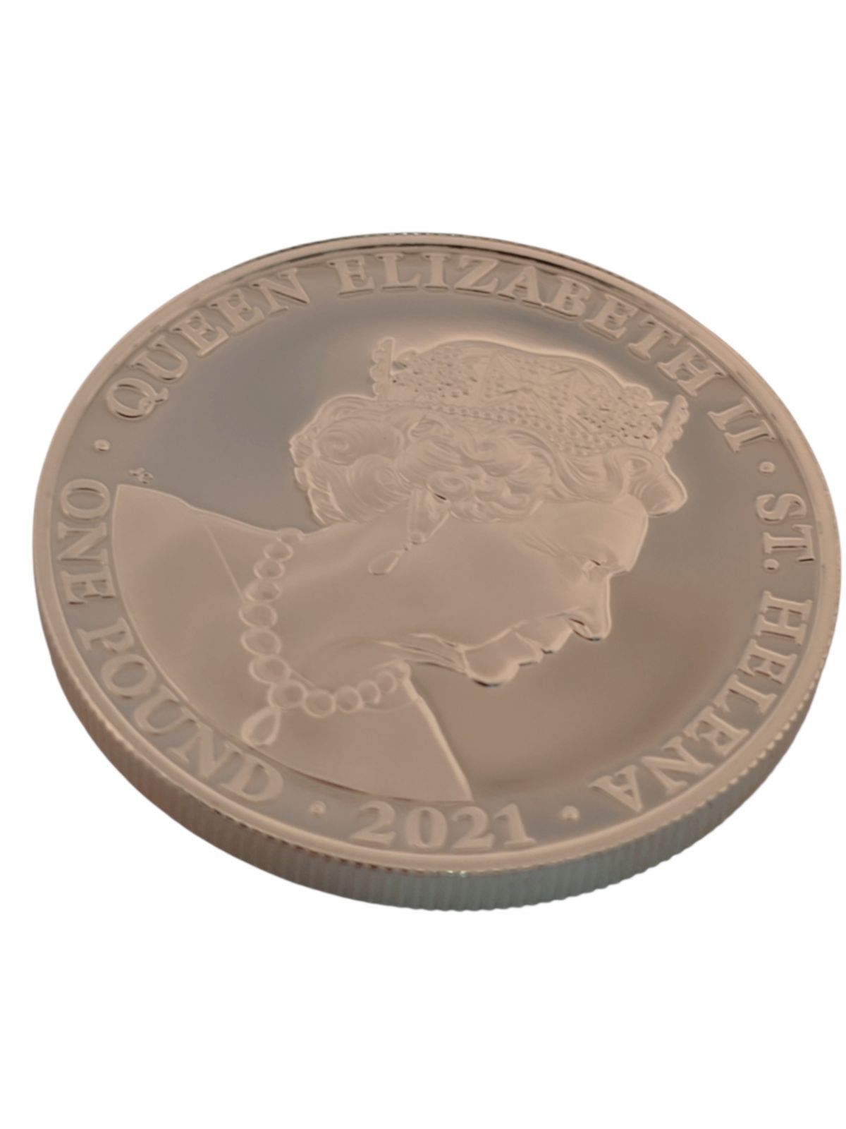 大幅値下げ【極少750枚】2021 St. Helena 女王の美徳「真実」1oz銀貨