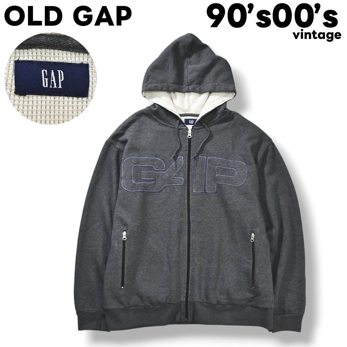 90s 00s ヴィンテージ オールド ギャップ OLD GAP ロゴ デザイン 刺繍 
