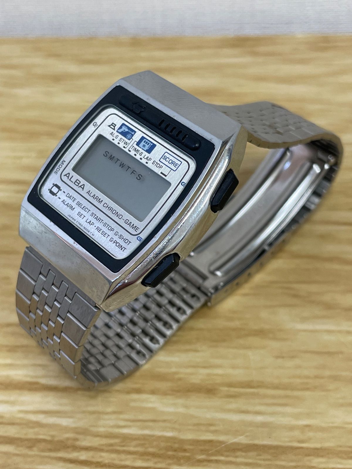□SEIKO ALBA アルバ ゲーム ウォッチ Y760-5000 説明書付き 不動品