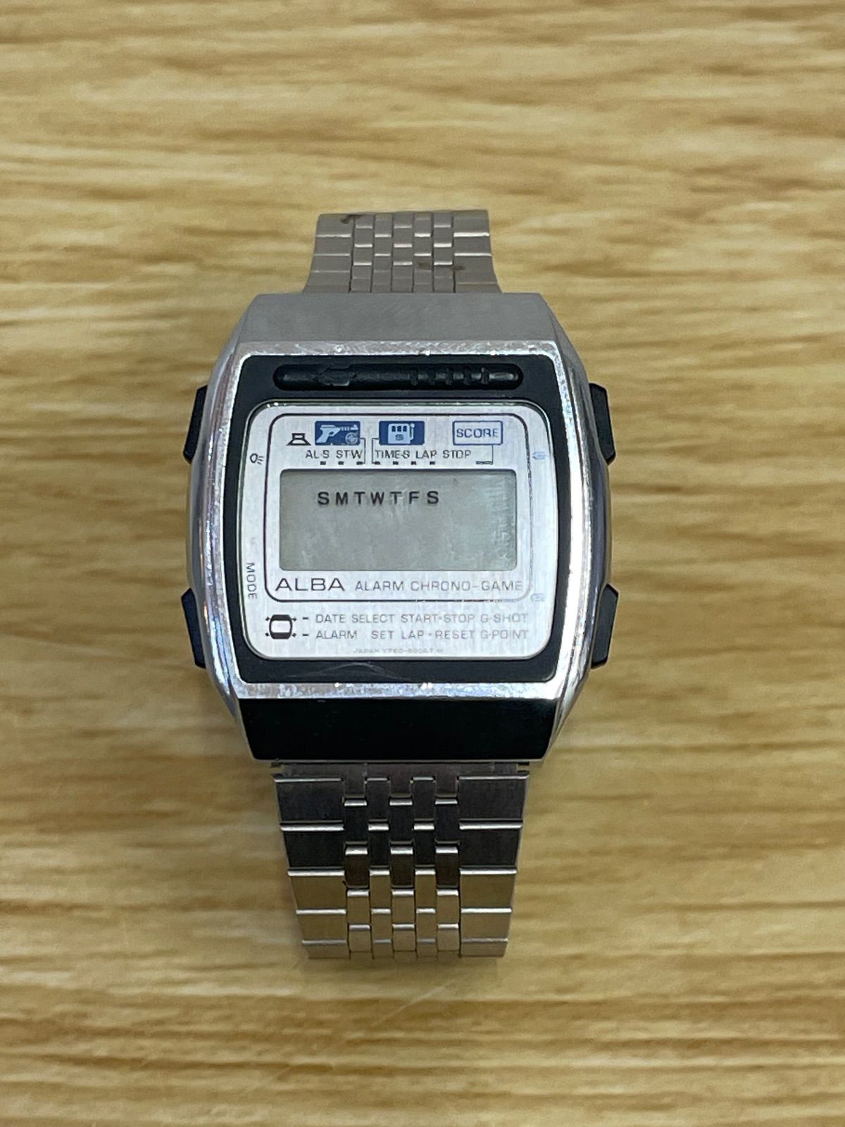□SEIKO ALBA アルバ ゲーム ウォッチ Y760-5000 説明書付き 不動品