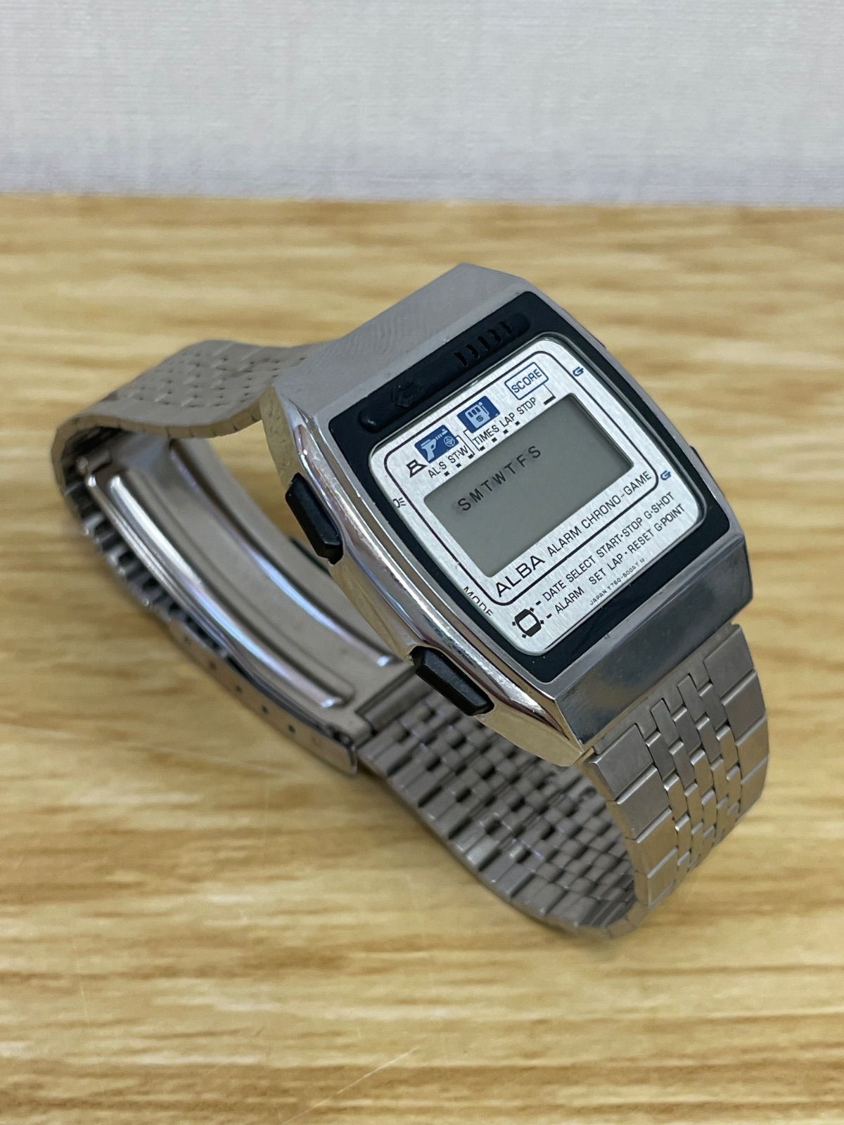 □SEIKO ALBA アルバ ゲーム ウォッチ Y760-5000 説明書付き 不動品
