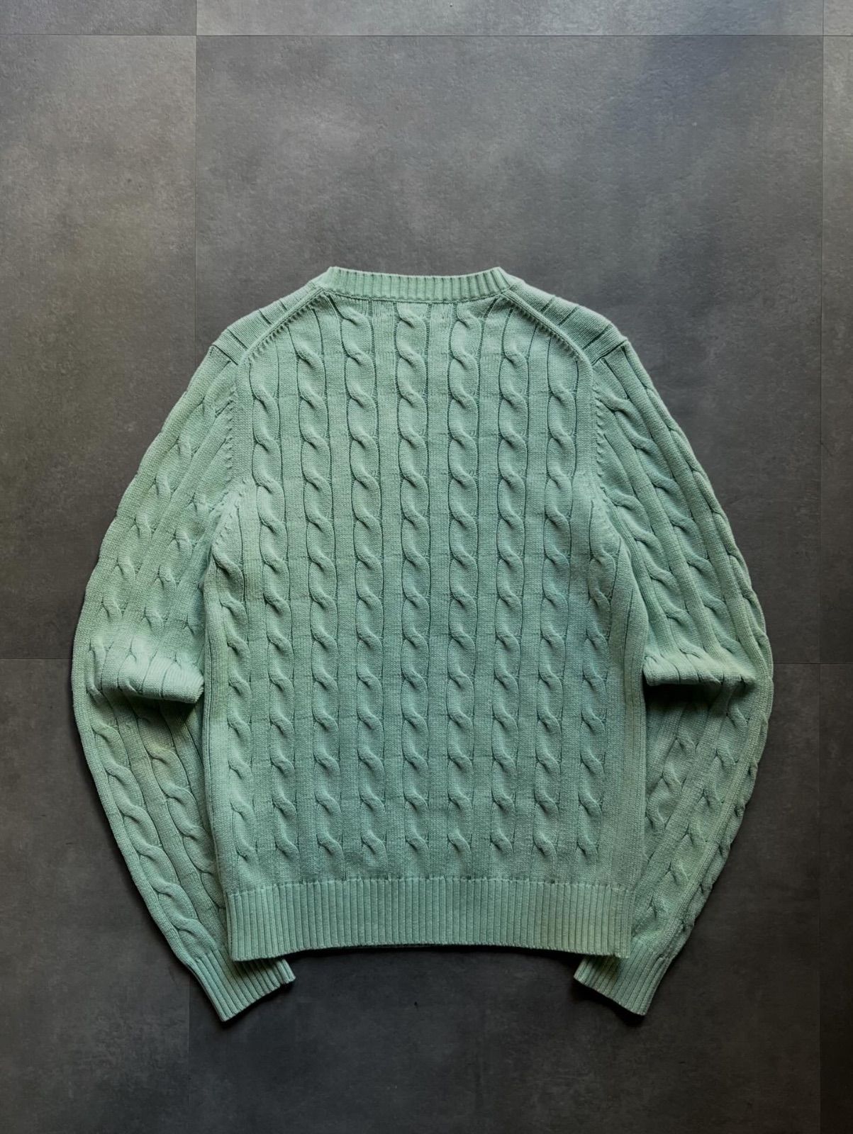 Brooks Brothers ブルックスブラザーズ コットン ケーブルニット S 緑 