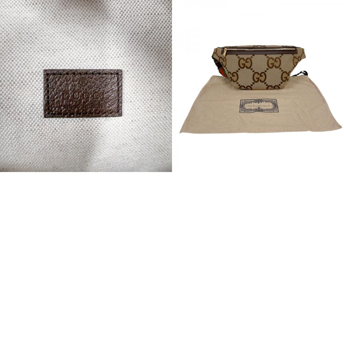 グッチ GUCCI ジャンボGGベルトバッグ 696031 ブラウン GGキャンバス