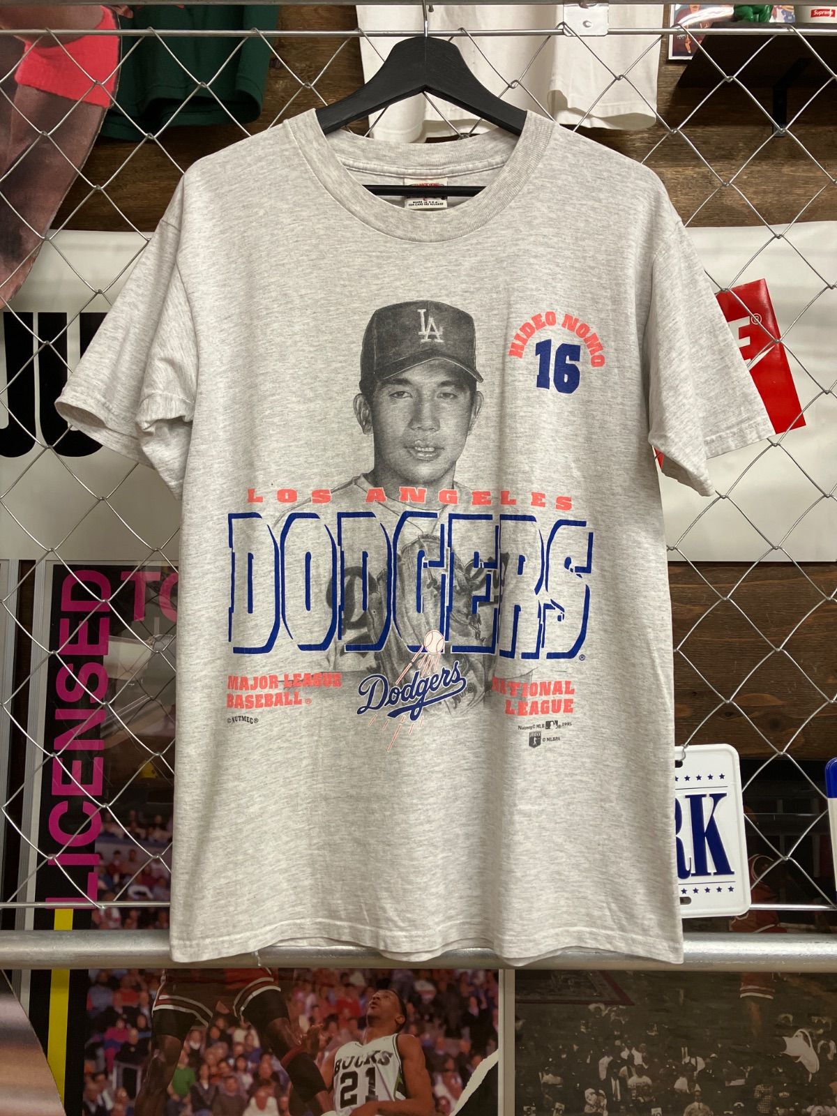 Nutmeg Mills VINTAGE 95年製 野茂英雄 ロサンゼルス ドジャース Tee 