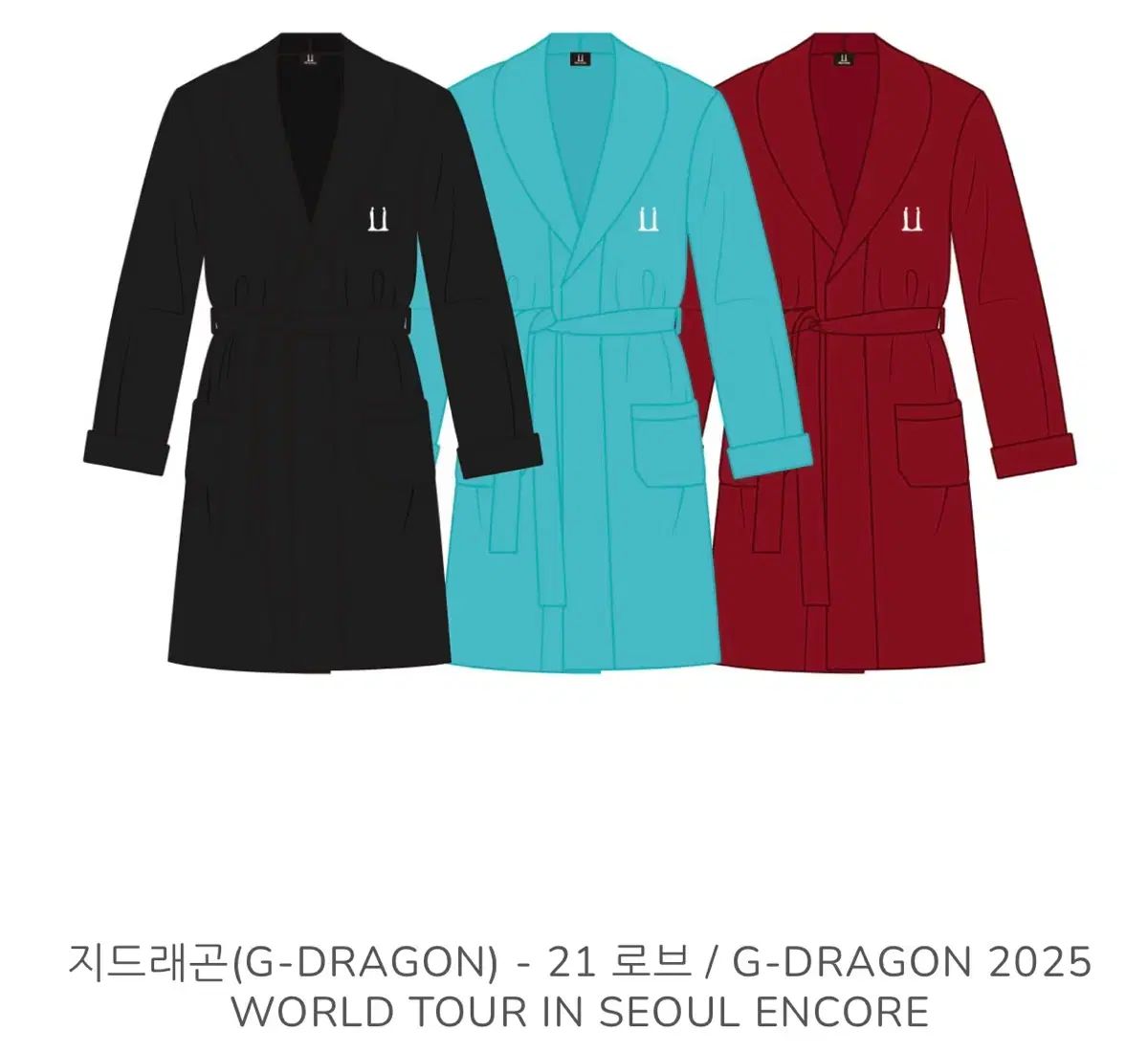 G-DRAGON 2025 WORLD TOUR ローブ 🖤 G-DRAGON 2025 WORLD TOUR