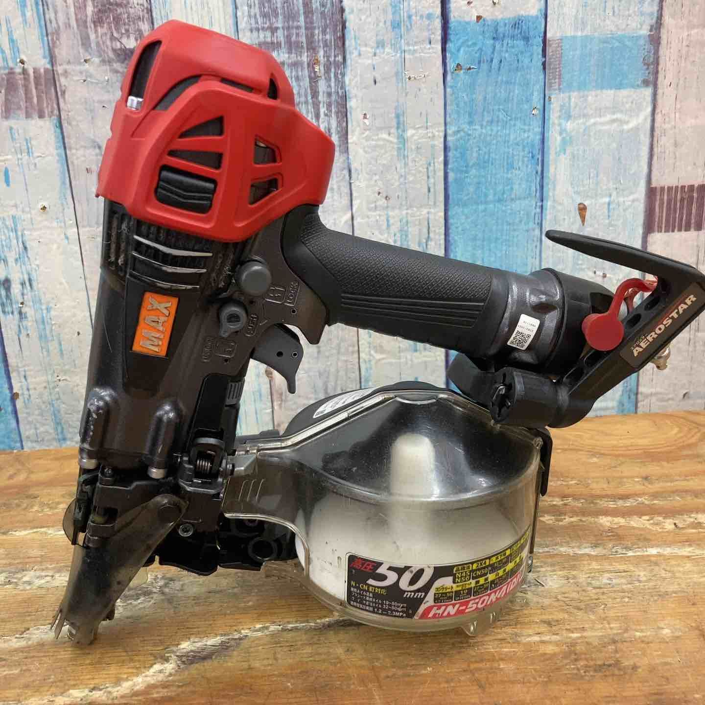 中古品】☆マックス(MAX) 高圧エア釘打ち機 HN-50N4(D)-G 高圧 50mm 中古品】☆マックス(MAX) 高圧エア釘打ち機 HN-50N4(D)-G 高圧 50mm