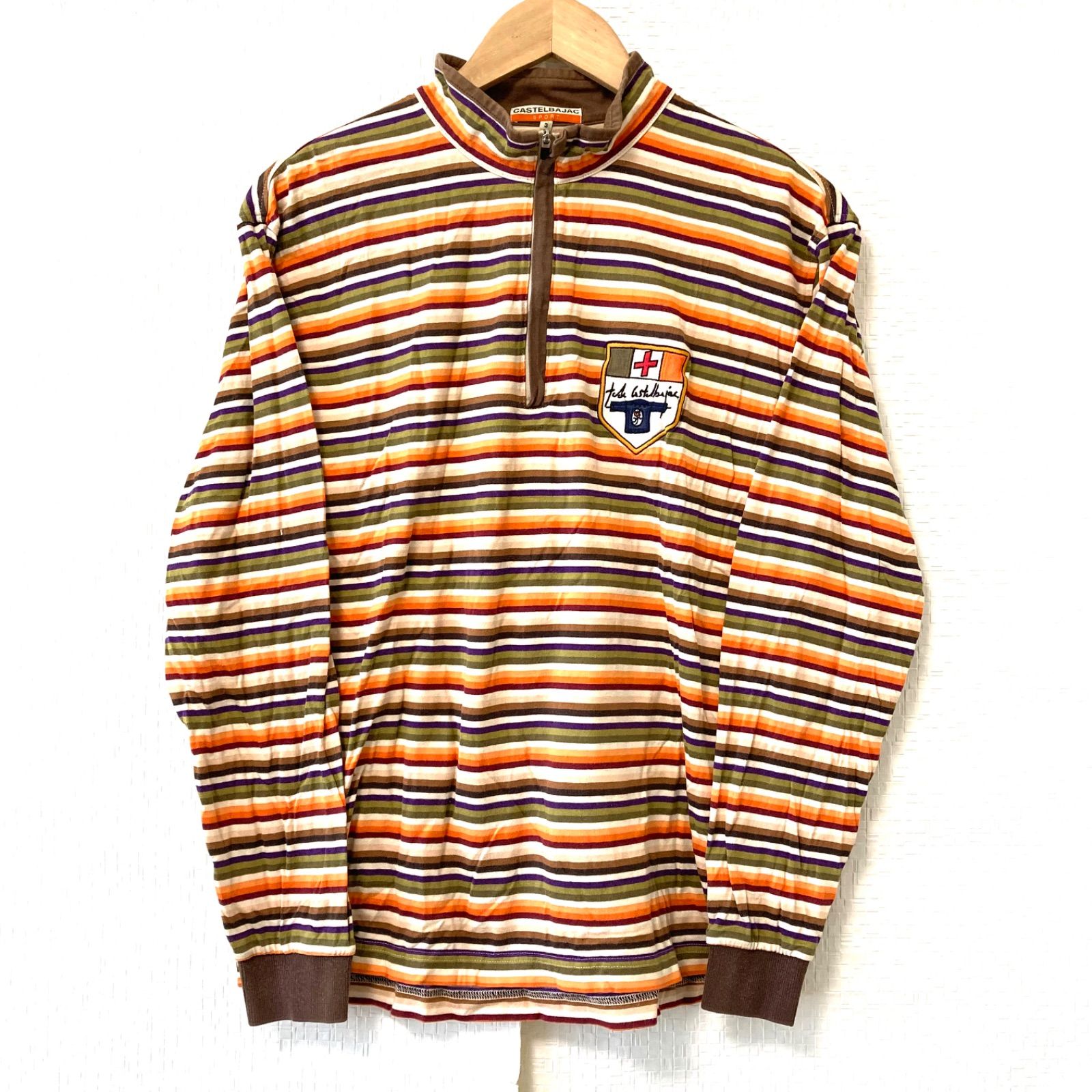 日本製◎ (^w^)b CASTELBAJAC SPORT カステルバジャック ハーフジップ 