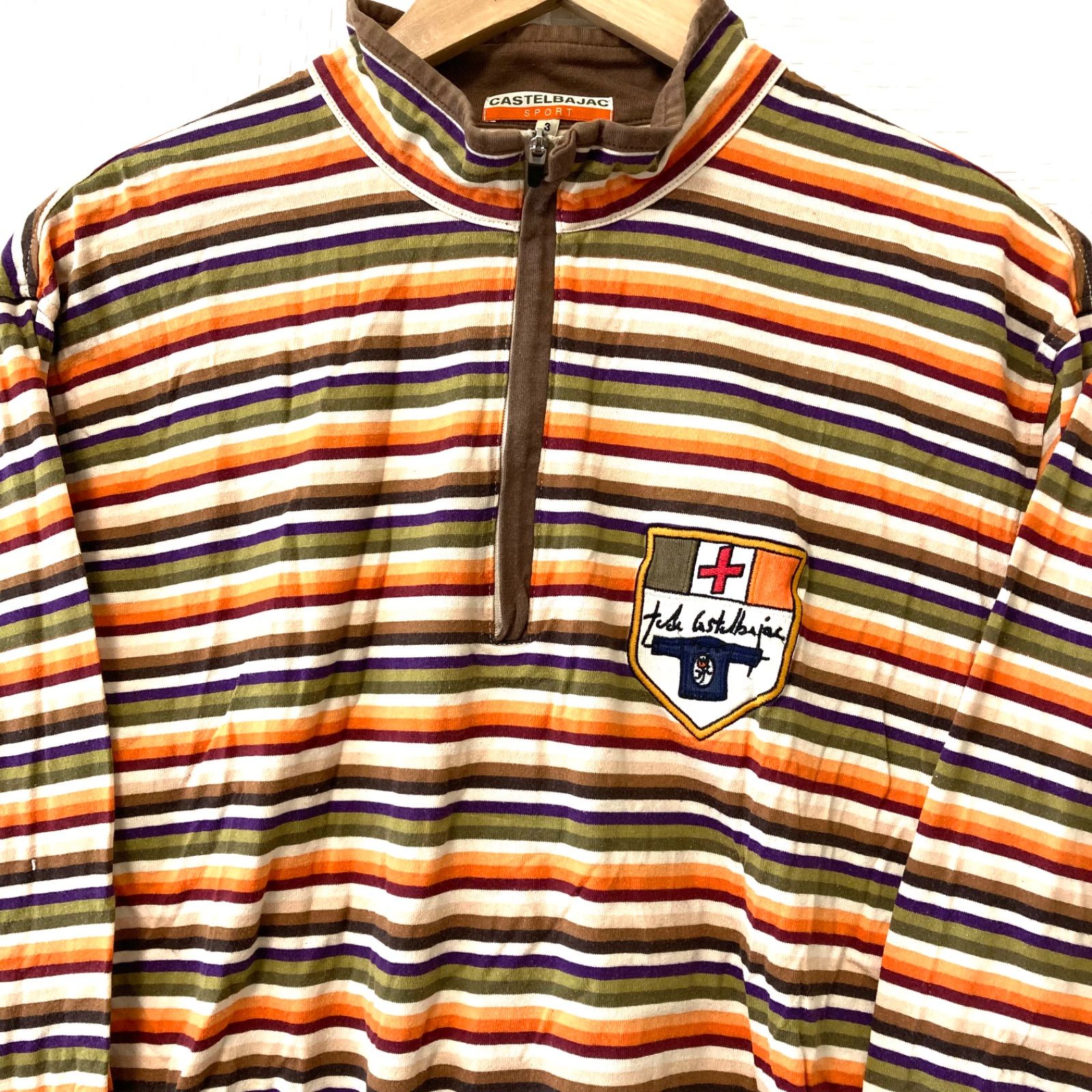 日本製◎ (^w^)b CASTELBAJAC SPORT カステルバジャック ハーフジップ 