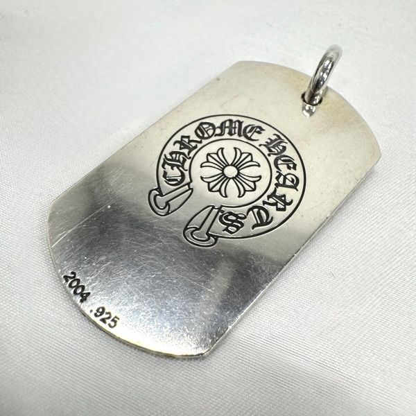 CHROME HEARTS/クロムハーツ NYC FUCK YOU CHプラス ラージ ドッグタグ