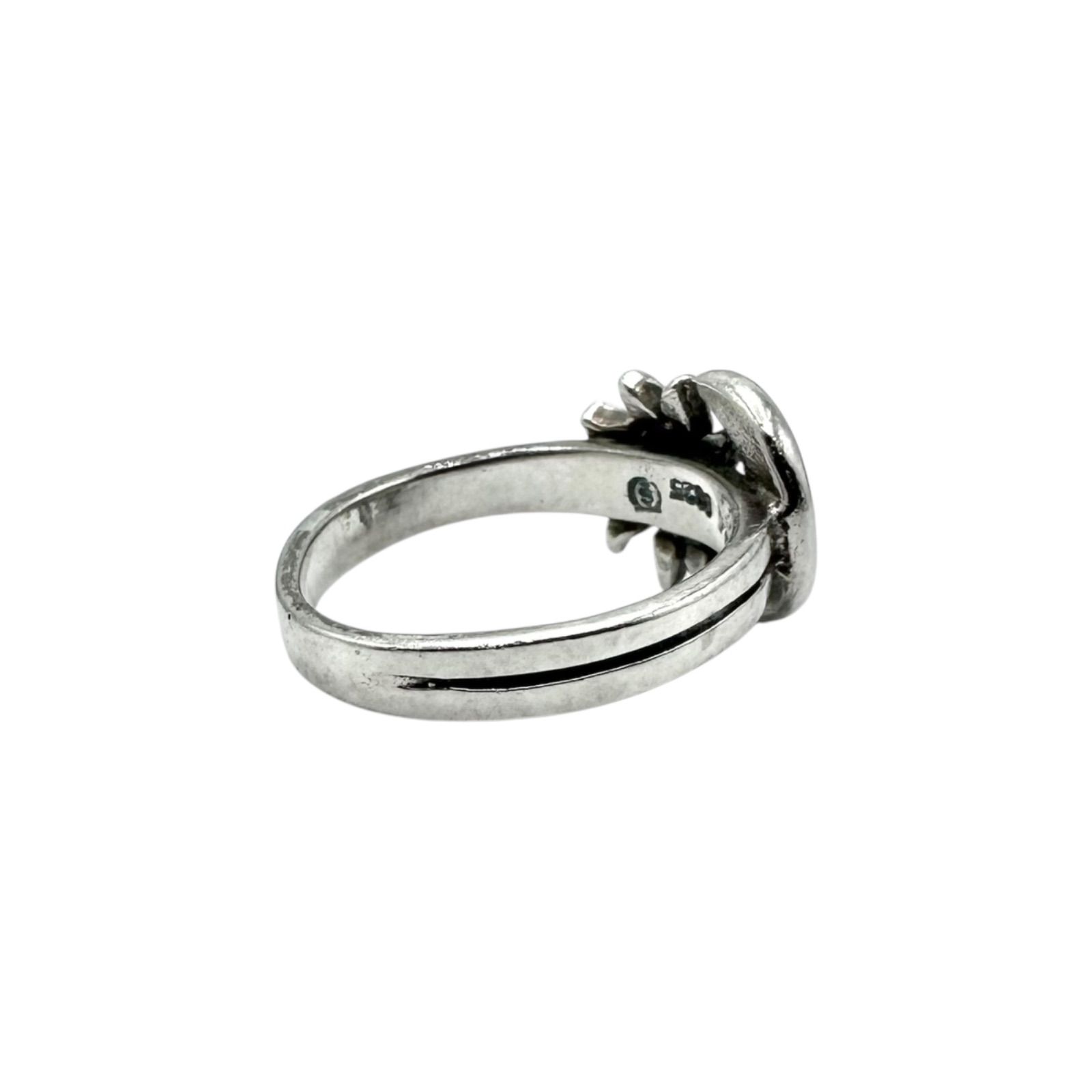 月と太陽】宇宙 Silver 925 刻印 90s Vintage Design Ring シルバー