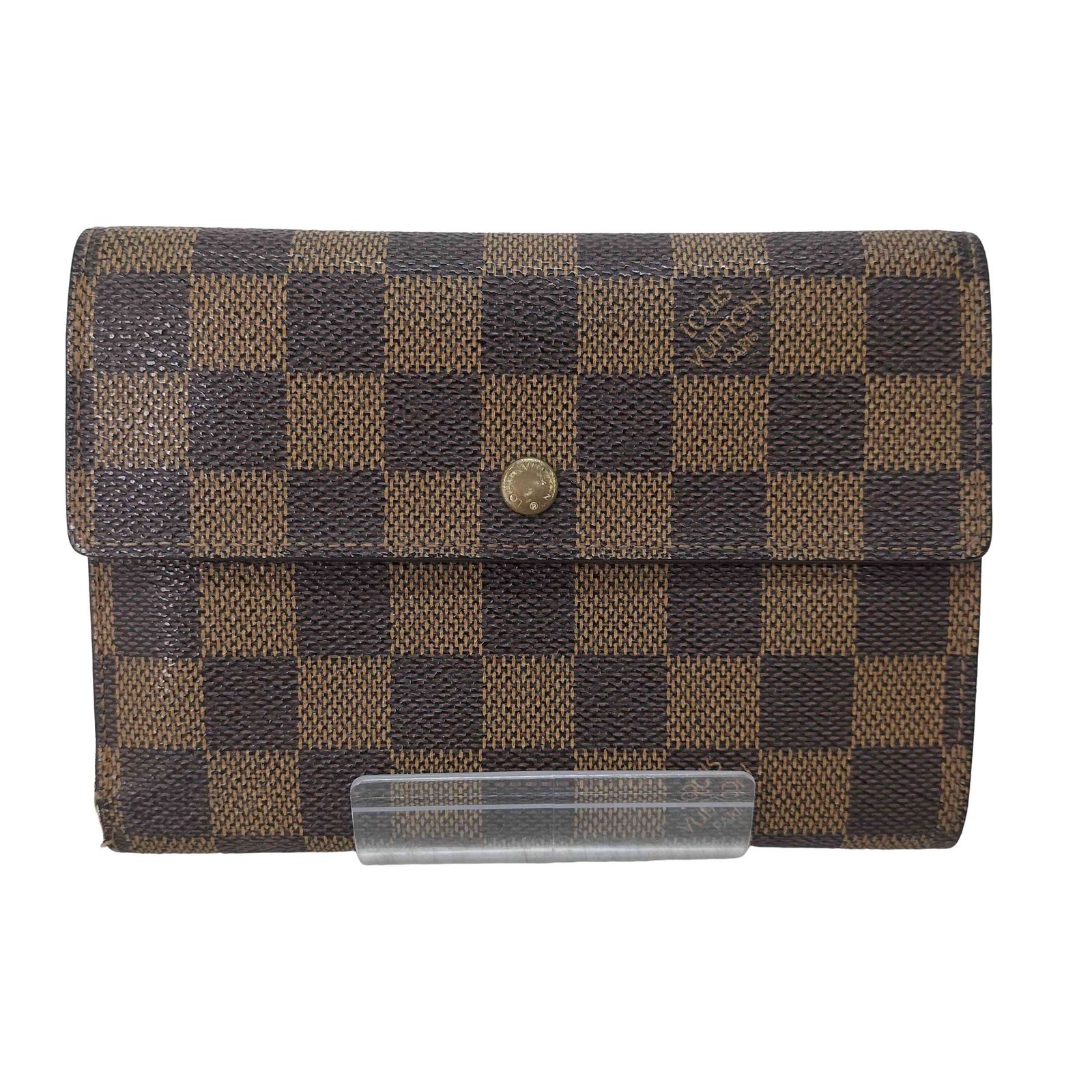 LOUIS VUITTON◇ミュルティクレ4_ダミエ・エベヌ_BRW/-/BRW/レディース