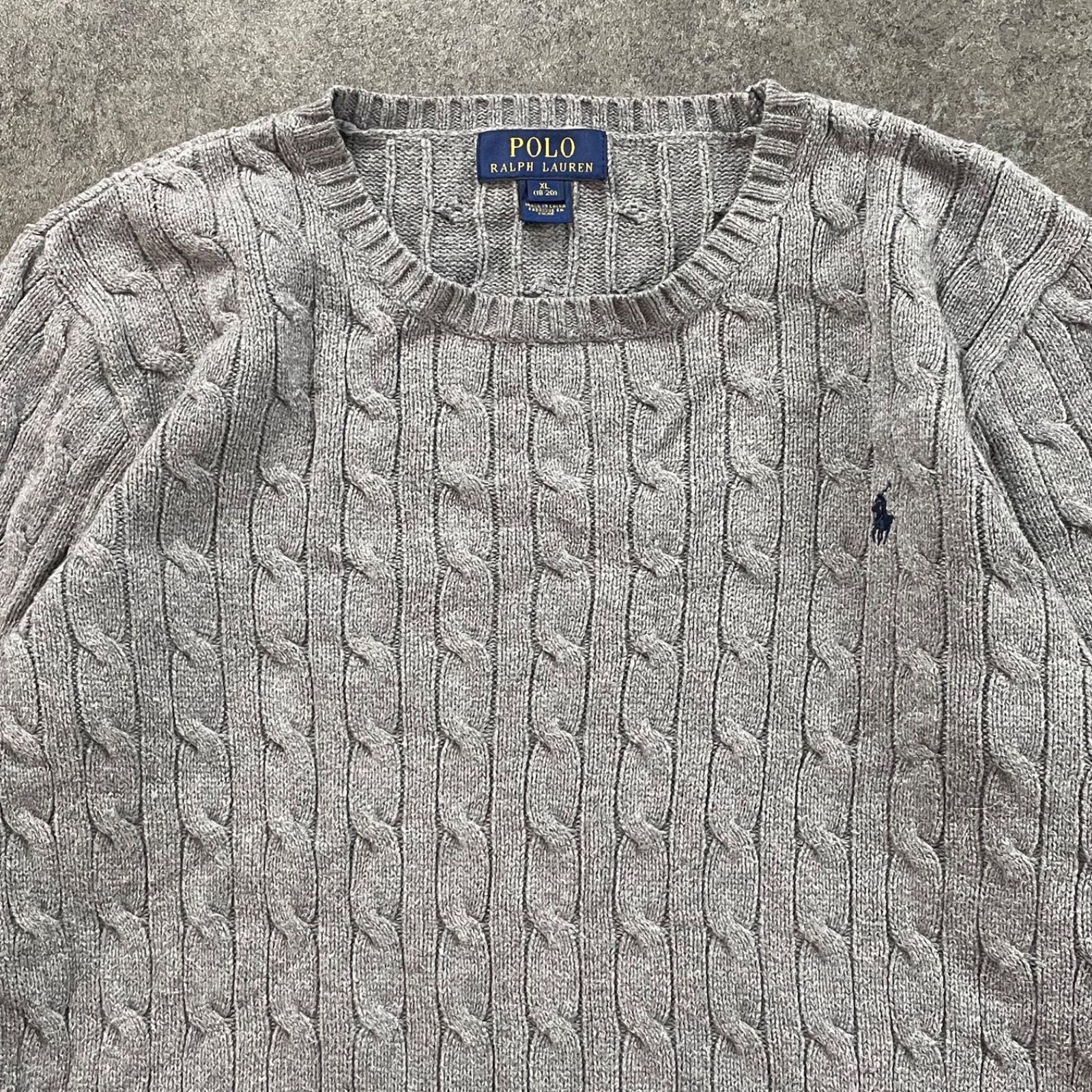POLO RALPH LAUREN Cable Chain Knit Sweater ポロラルフローレン
