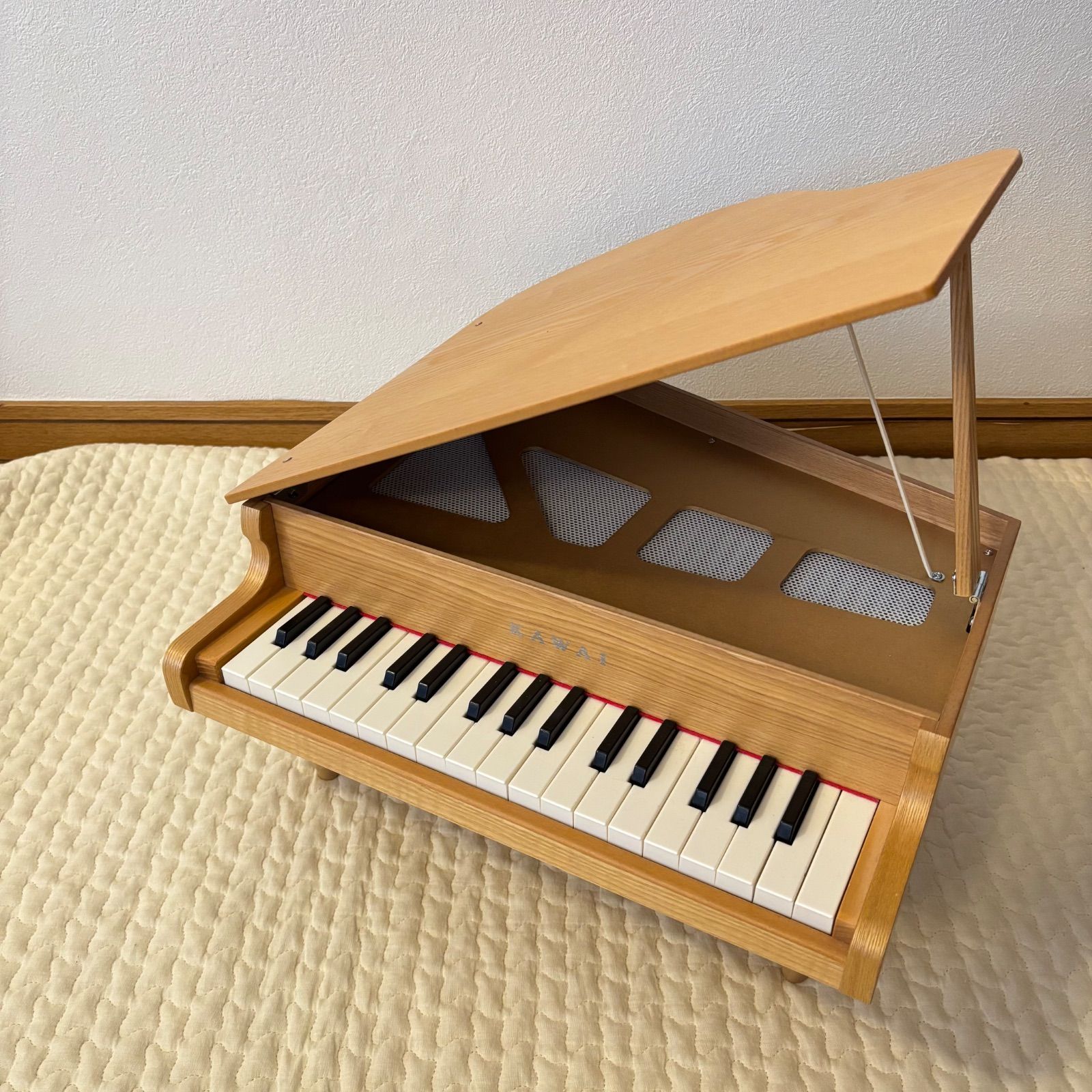 ＊美品＊KAWAI カワイ ミニグランドピアノ ナチュラル 1144 知育玩具