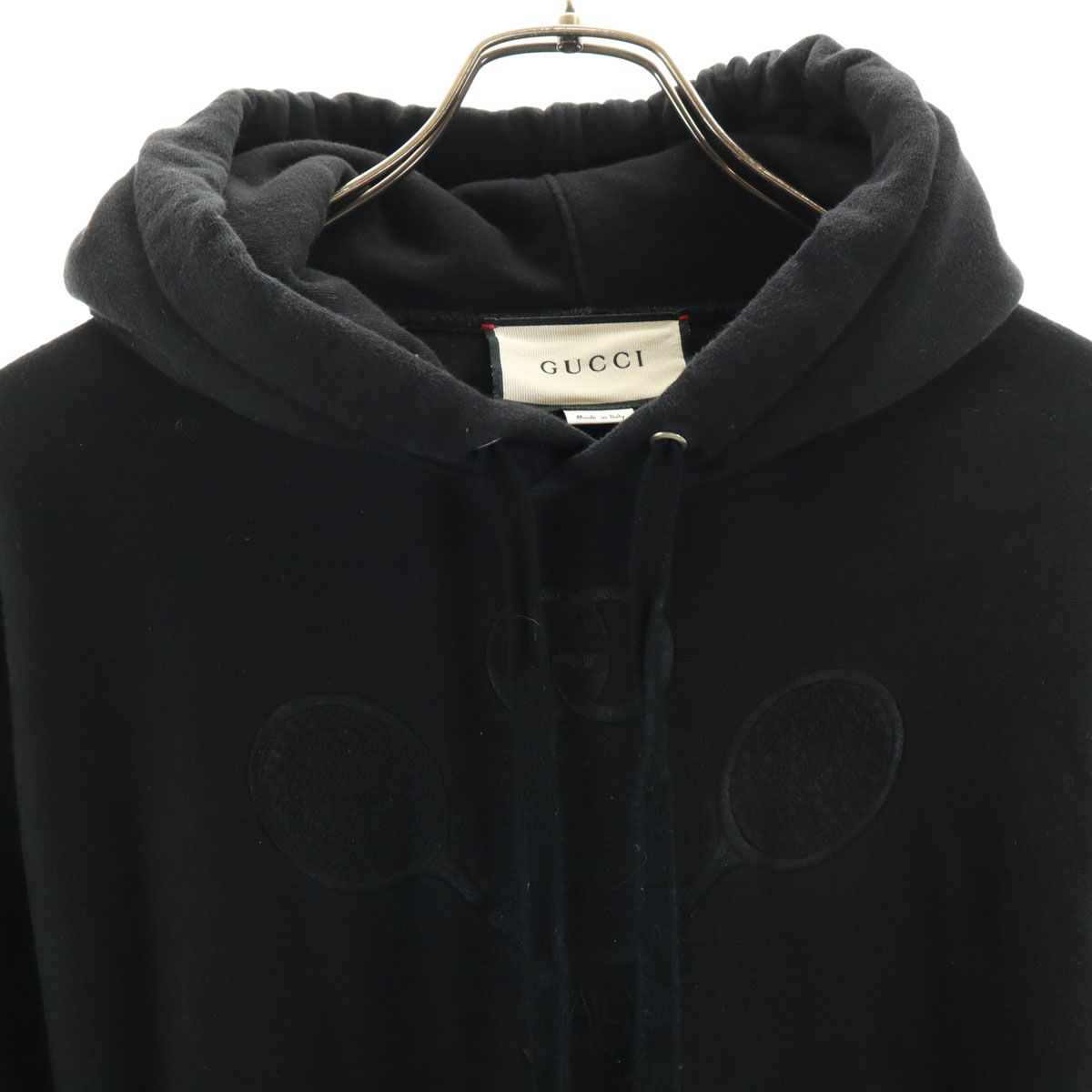 GUCCI グッチ イタリア製 長袖 スウェットパーカー XS ブラック 560502 
