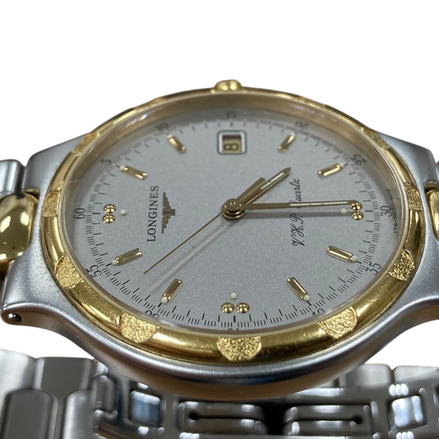 新品電池】ロンジン LONGINES コンクエスト デイト LI.613.3 コンビ 3 