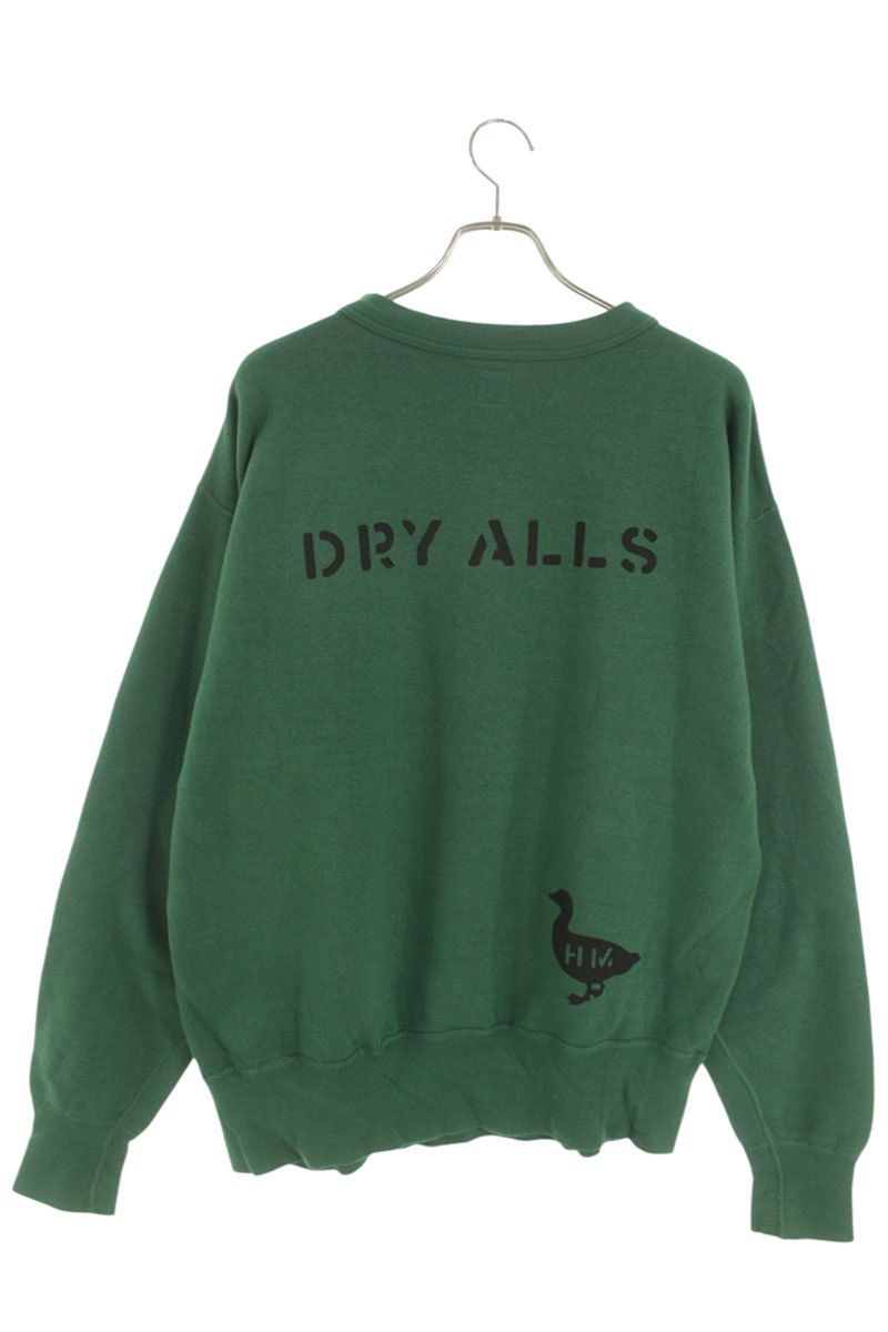 ヒューマンメイド HM28CS041 TSURIAMI SWEATSHIRT ロゴプリントクルー