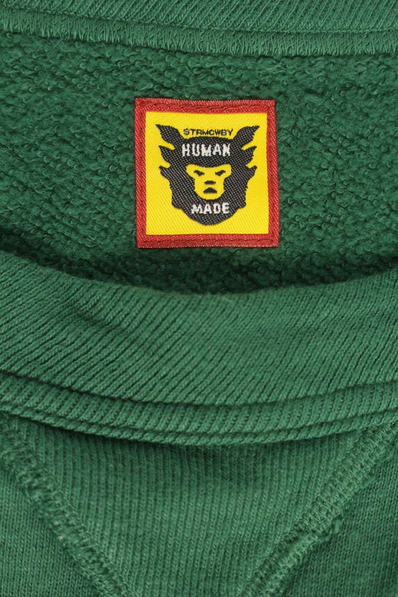 ヒューマンメイド HM28CS041 TSURIAMI SWEATSHIRT ロゴプリントクルー