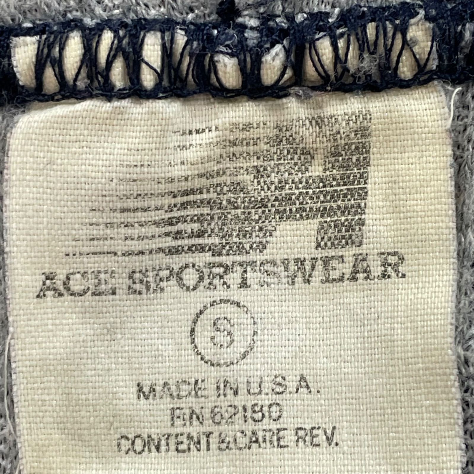 USA製 90s Vintage ACE SPORTSWEAR エーススポーツウェア スウェット 