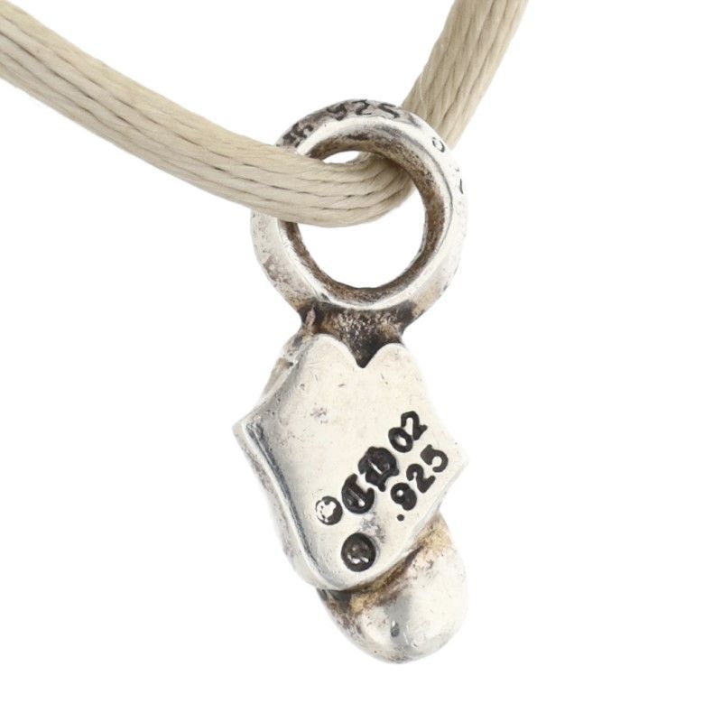 CHROME HEARTS KZ リップアンドタン1ダイヤシルクブレスレット
