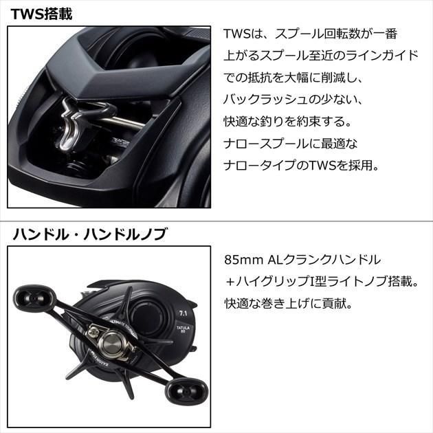 フィッシング EC ダイワ タトゥーラ TW 80 2022年モデル (右巻)