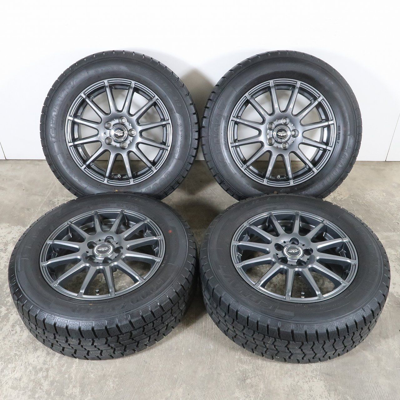 送料無料 社外アルミ PRD 15インチ 15×6J +43 100×5H + ダンロップ 