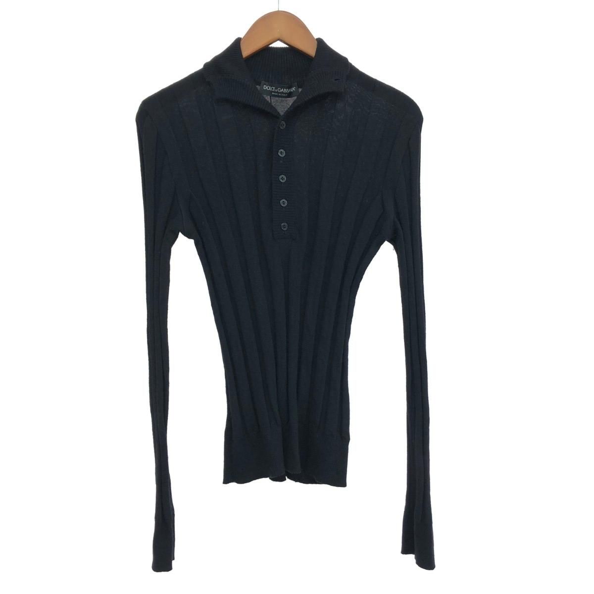 DOLCE&GABBANA ドルチェ&ガッバーナ ニットポロ サイズ:46 リブ 