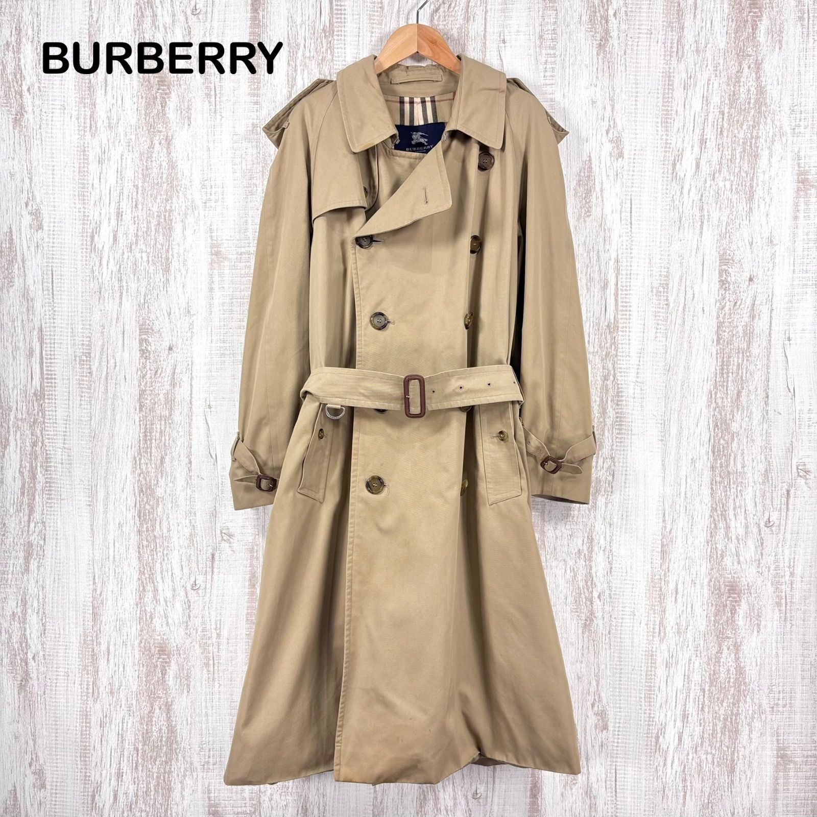 バーバリーロンドン ノバチェック ライナー付 トレンチコート38 ベージュ Burberry LONDON バーバリーロンドン 内側ノバチェック ベルト