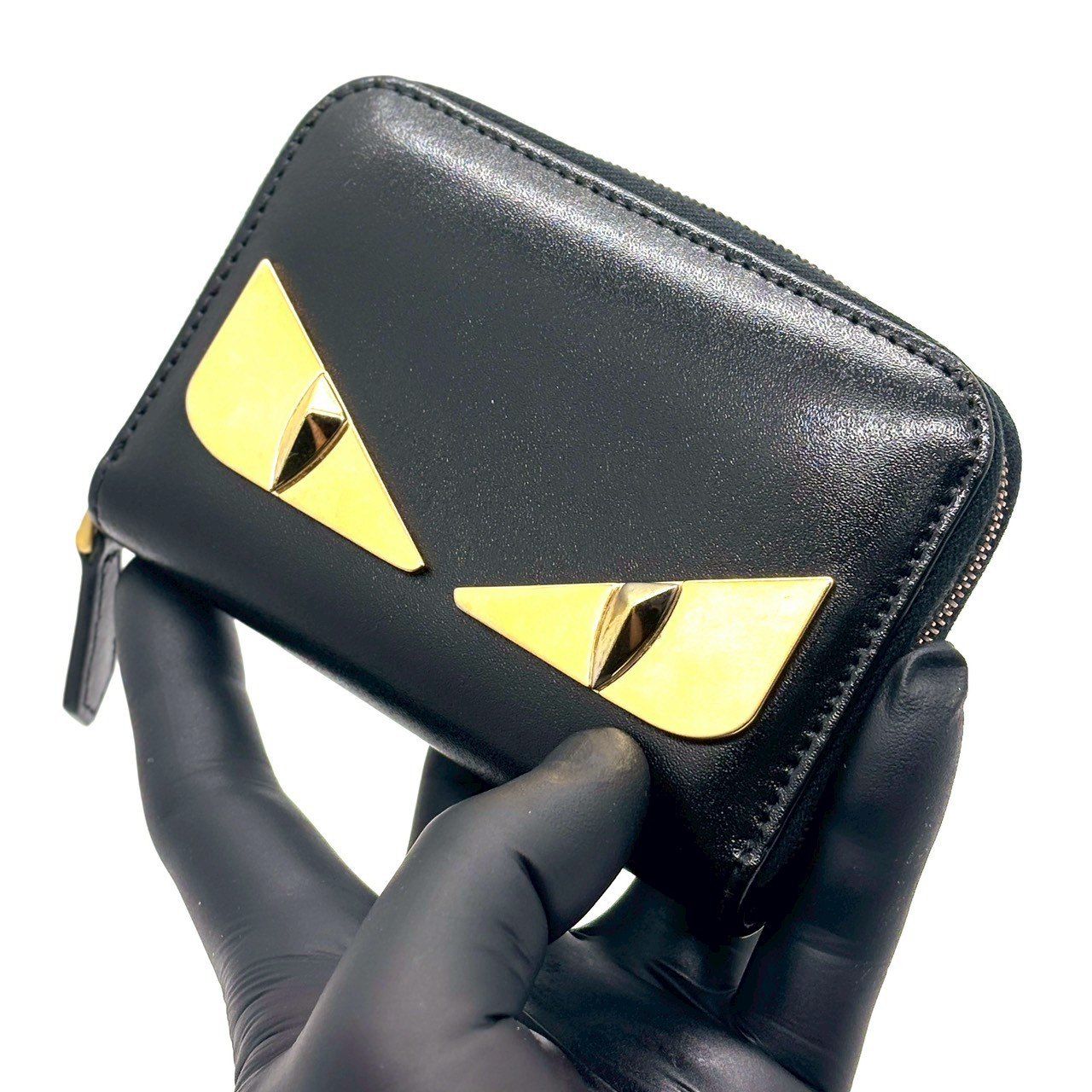 目が奪われるデザイン】 FENDI バグズアイ モンスター コインケース
