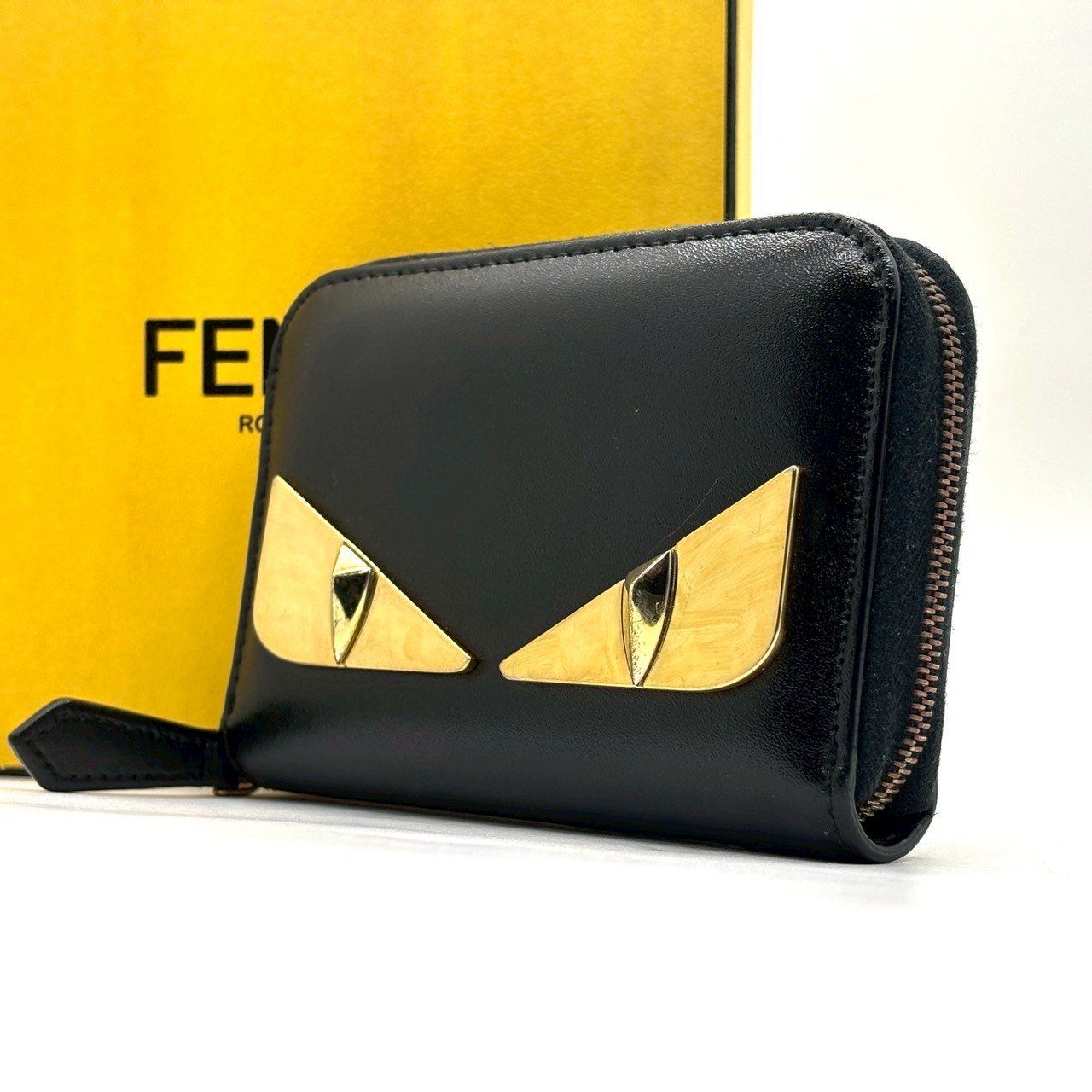 目が奪われるデザイン】 FENDI バグズアイ モンスター コインケース