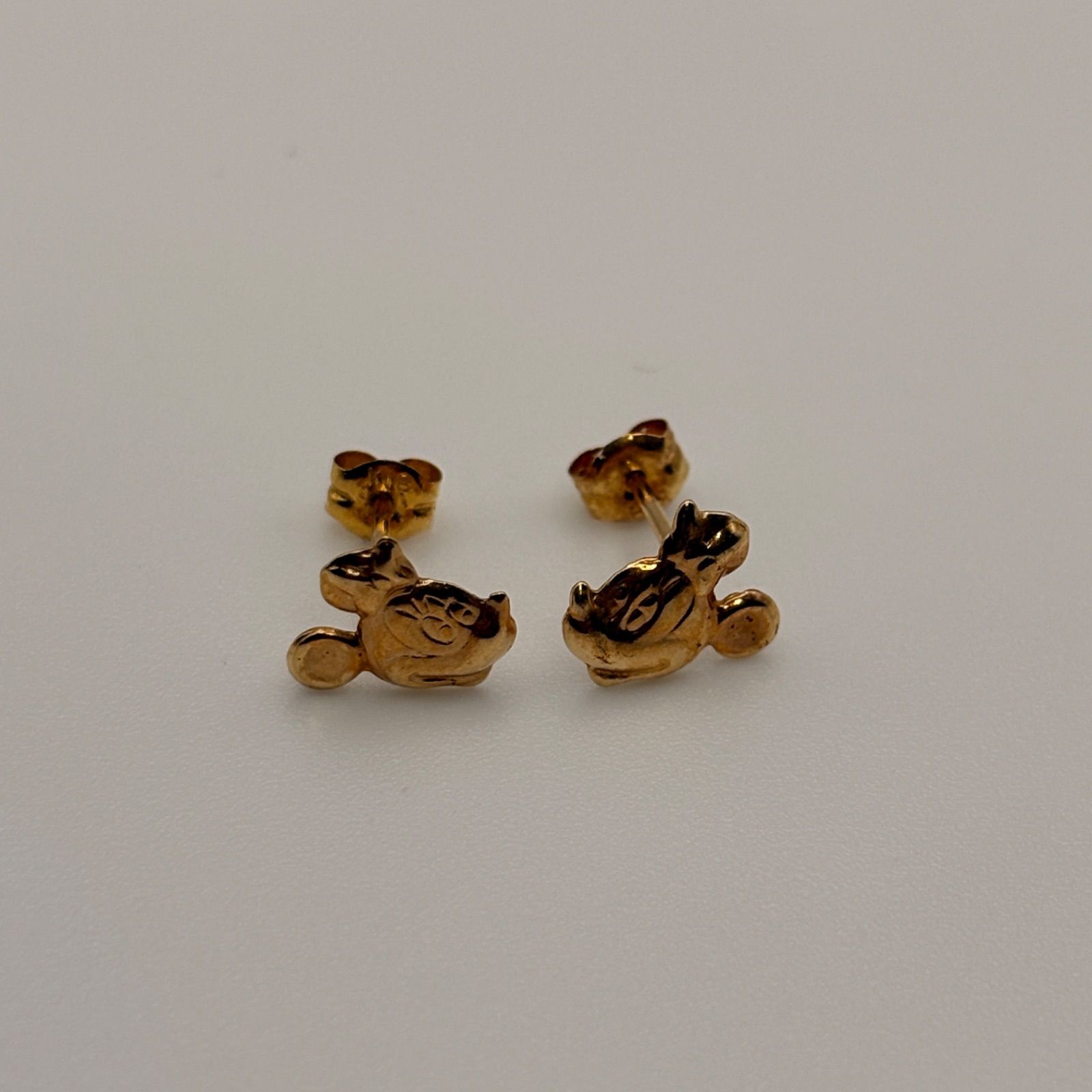 ミニーマウス ゴールド K18 ピアス 0.5g - メルカリ