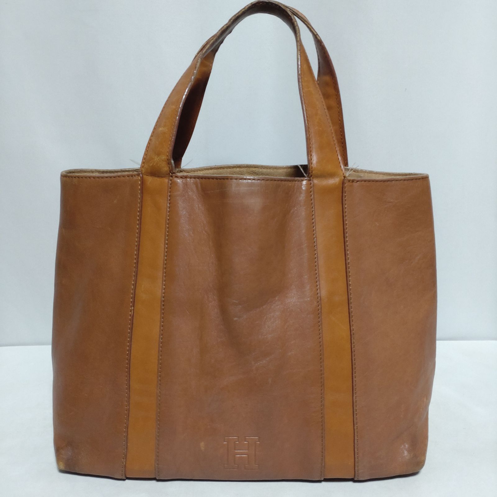 HIROFU ハンドバッグ ダークブラウン レザー ヒロフ HIROFU ハンドバッグ レザー ダークブラウン バッグ ひ