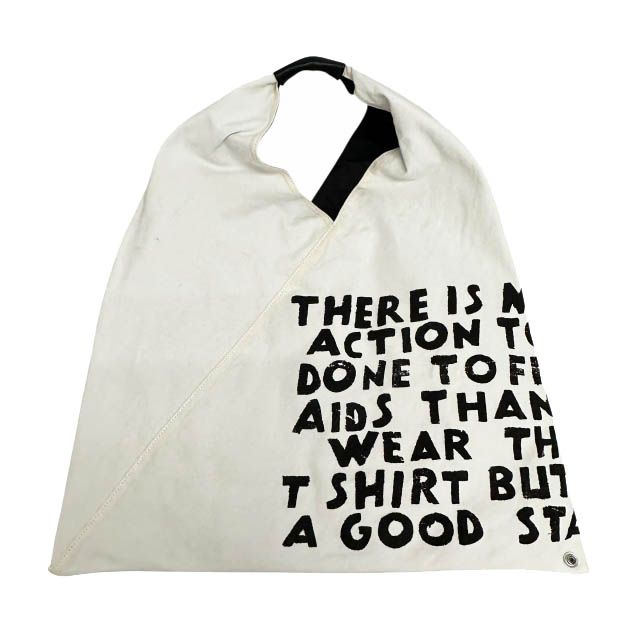 r*u様 MM6 エムエムシックス エイズ プリント ジャパニーズ トート バッ メゾンマルジェラ Maison Margiela MM6 エムエムシックス エイズ