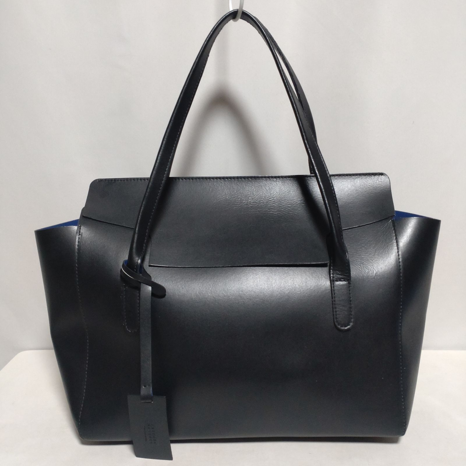 BARNEYS NEWYORK バーニーズニューヨーク レザー トートバッグ 黒