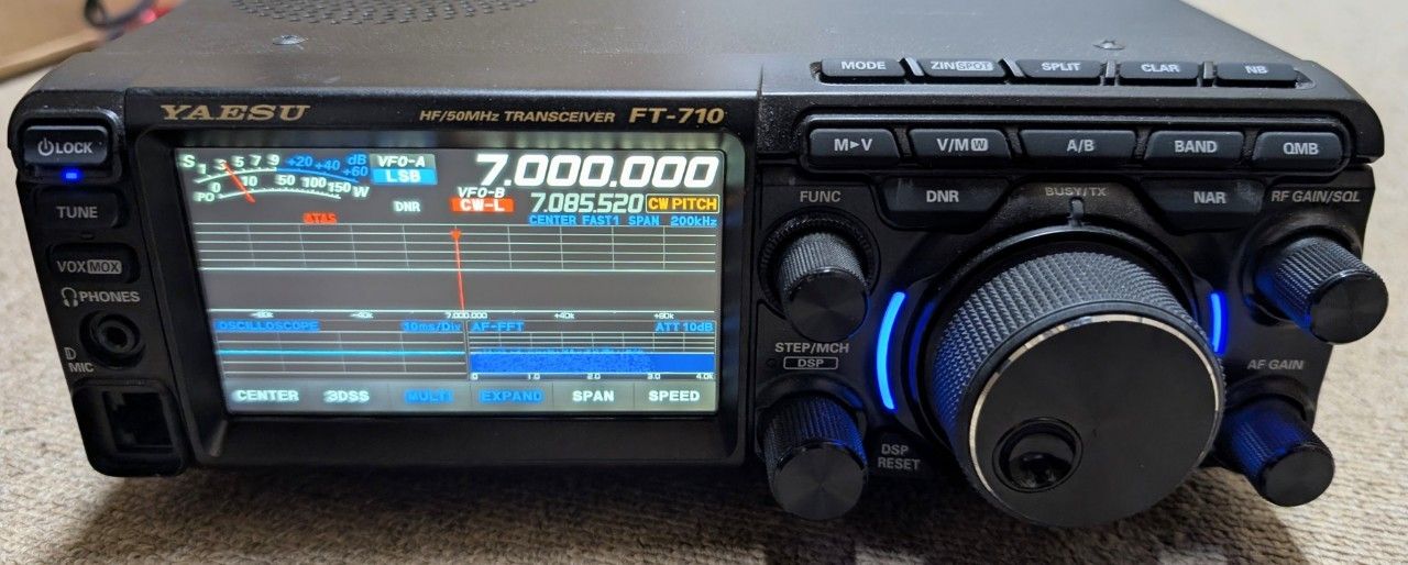 現状品 ヤエス FT-710 AESS SP-40 トランシーバー 八重洲 アマチュア