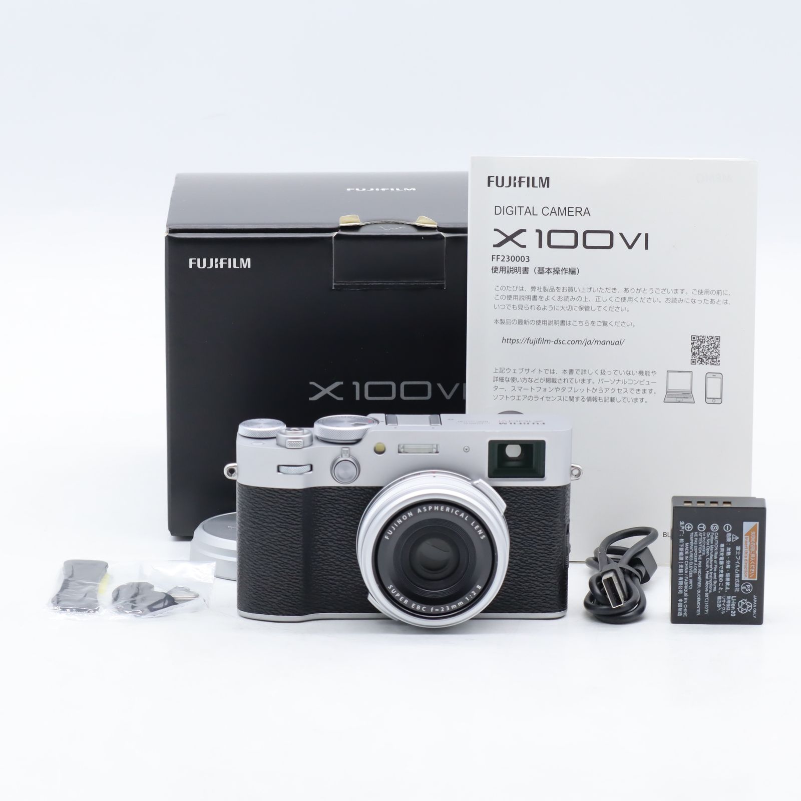 FUJIFILM 未開封品， X100VI シルバー 多国語版，出品撮影の為開封 