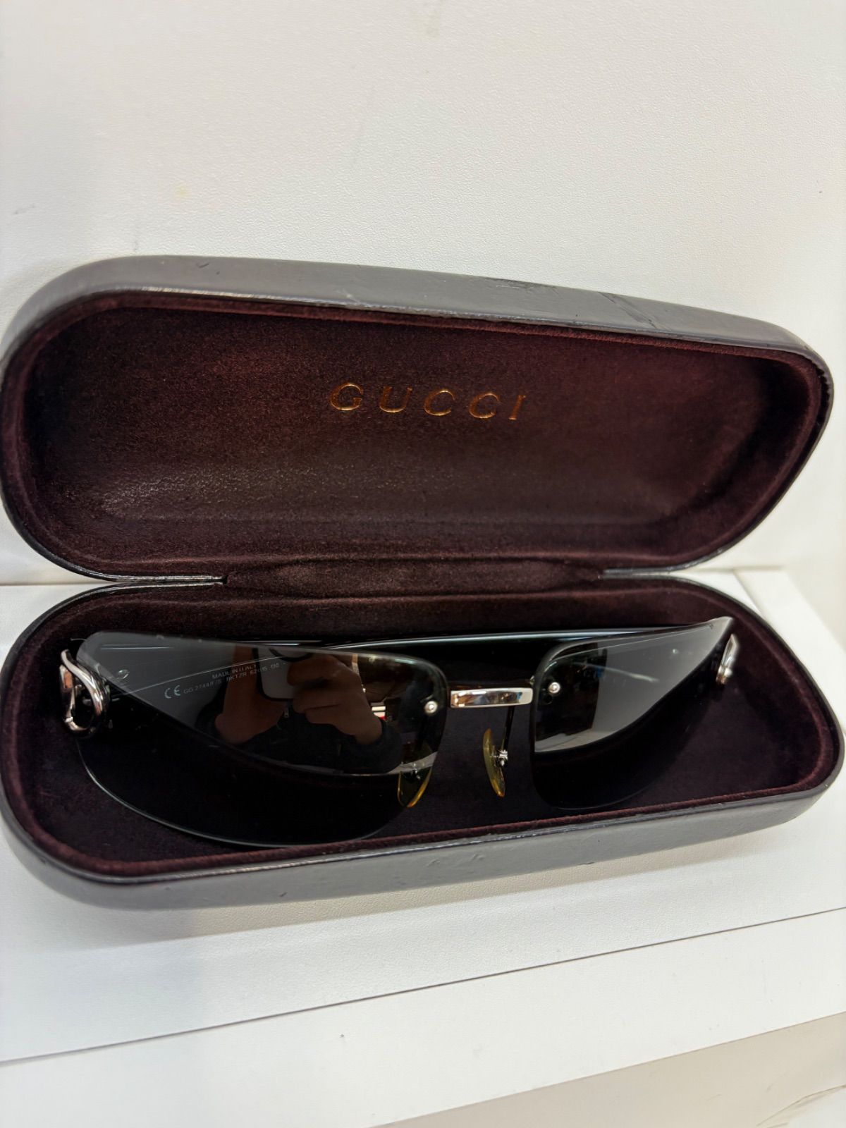 GUCCI◇vintage/サングラス/リムレス/SLV/GRY 【公式通販】