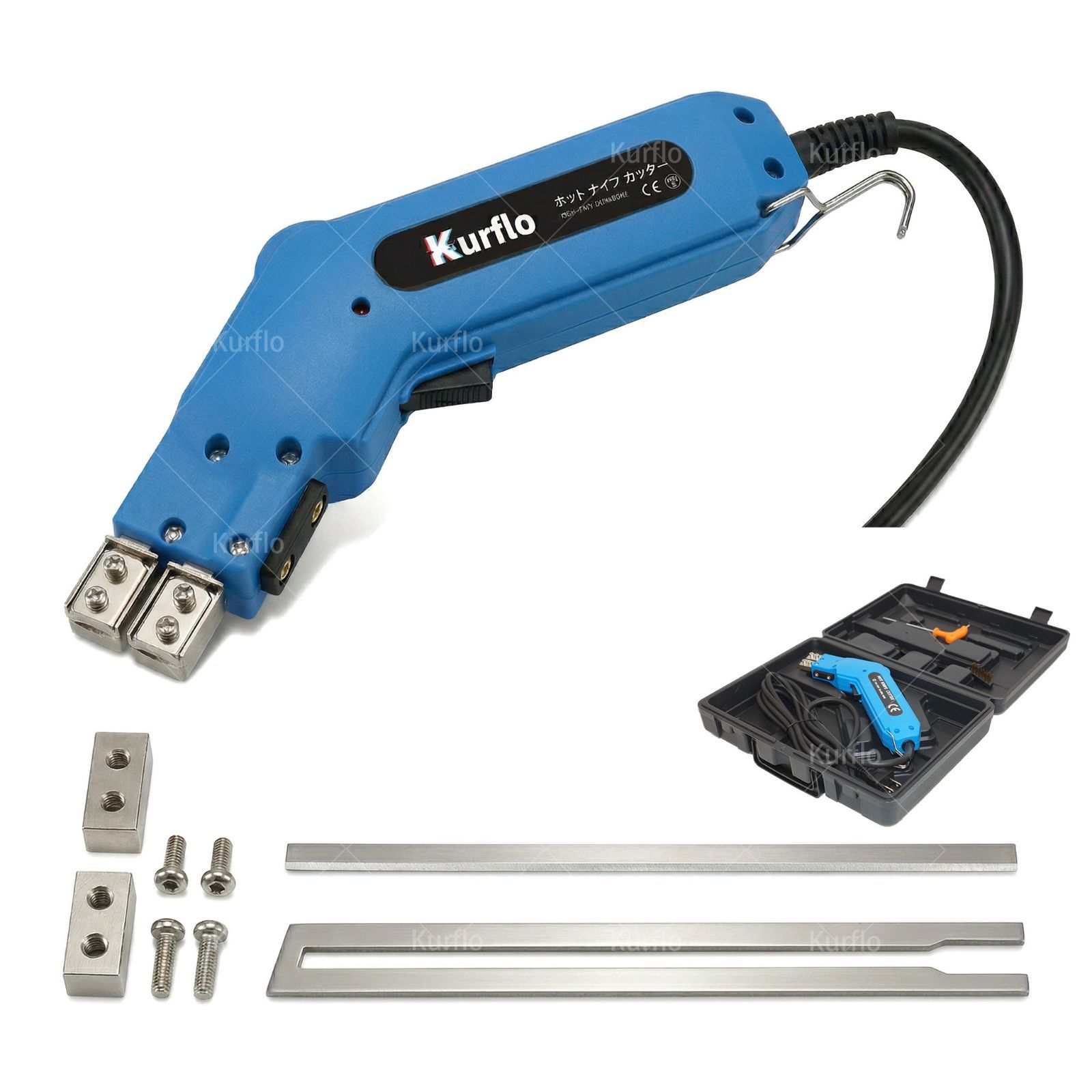 Kurflo 電動 発泡スチロールカッター ホットナイフ 50-500℃ 交換 